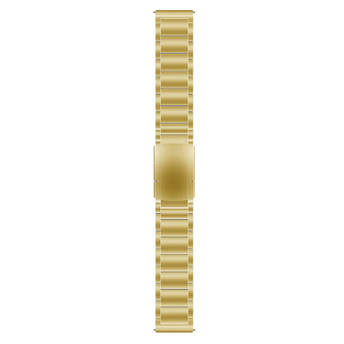 Titanium Strap, gold, laid flat, joined, direct top view