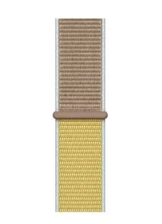 Nylon Strap, camel, laid flat, joined, direct top view