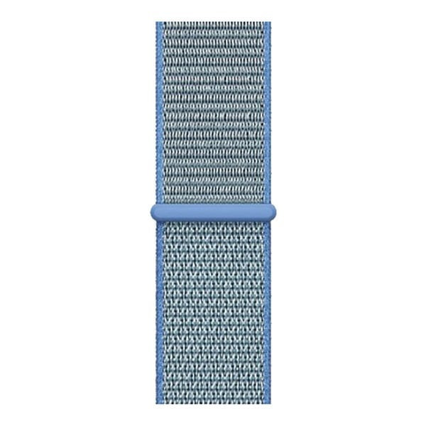 Nylon Strap, blue, laid flat, joined, direct top view