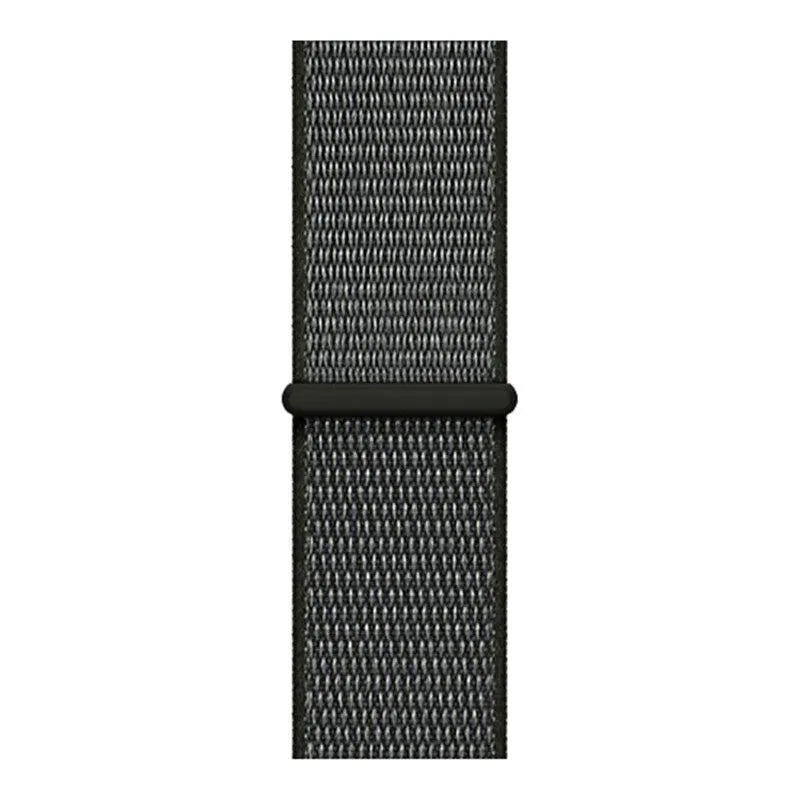 Nylon Strap, green, laid flat, joined, direct top view