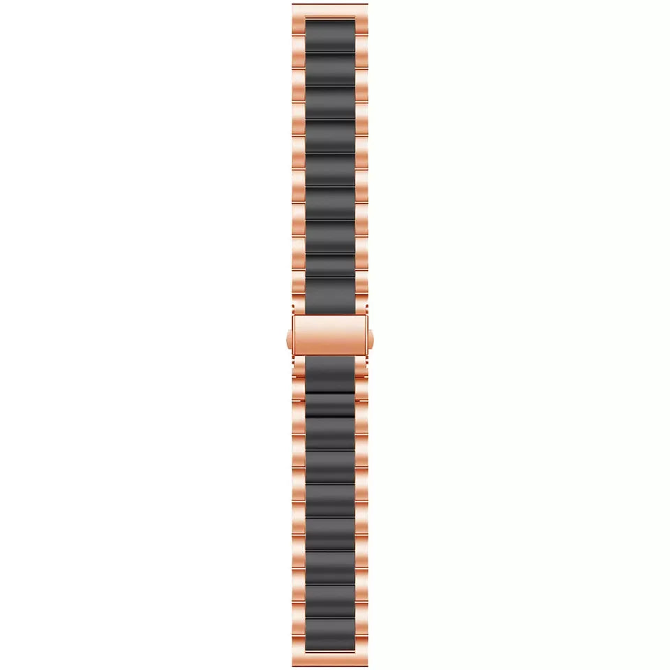 Amazfit Active Max Steel Strap (Rose Gold/Black)