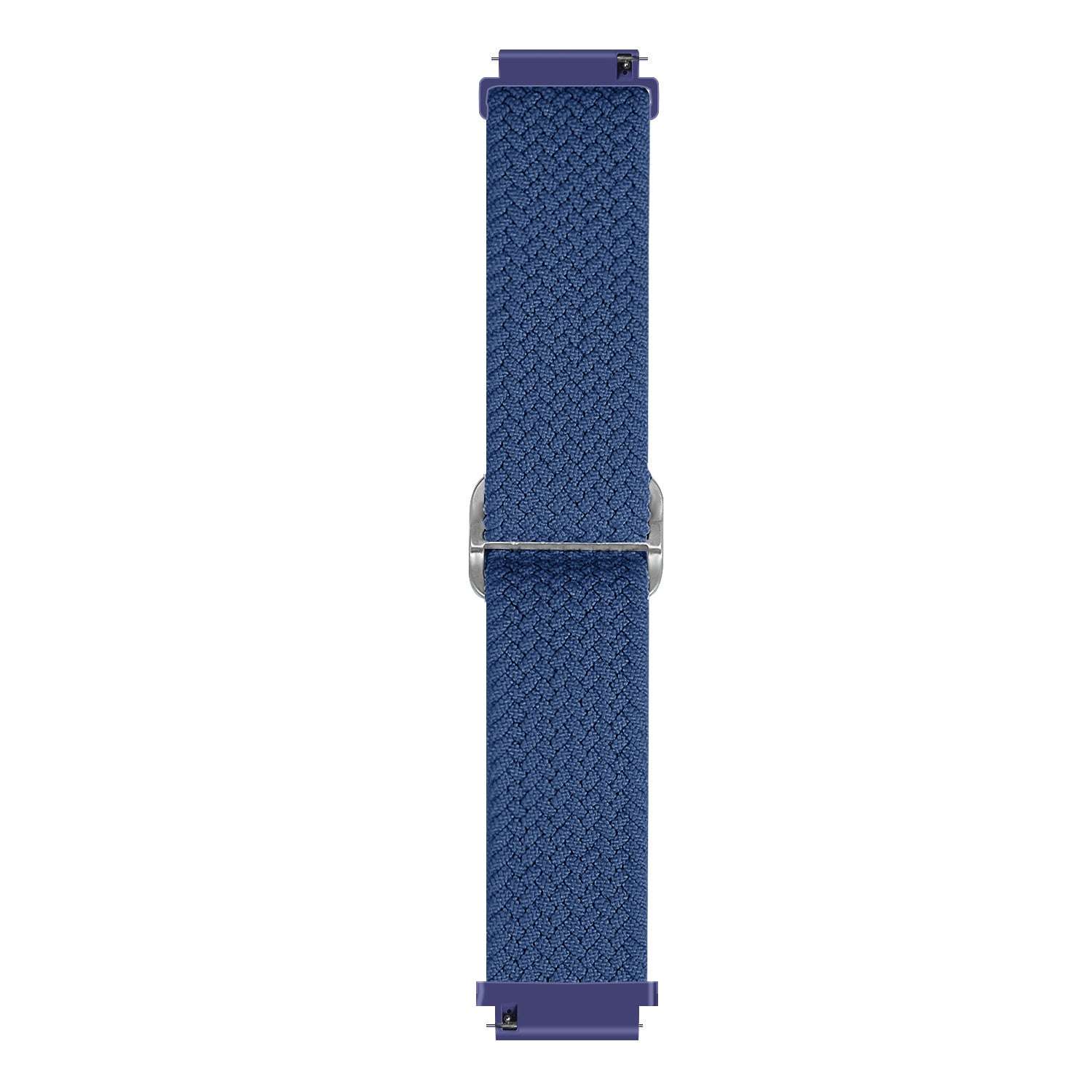 Nylon Adjustable Braided Strap, blue, laid flat, joined, direct top view