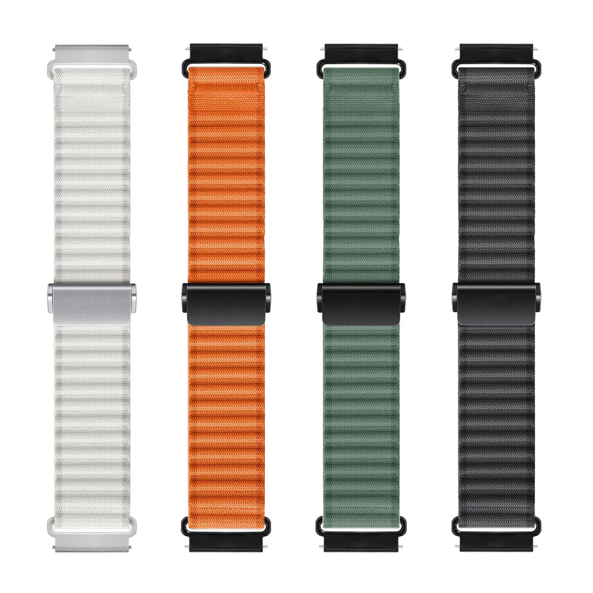 Outdoor Nylon Strap, black, laid flat, joined, direct top view
