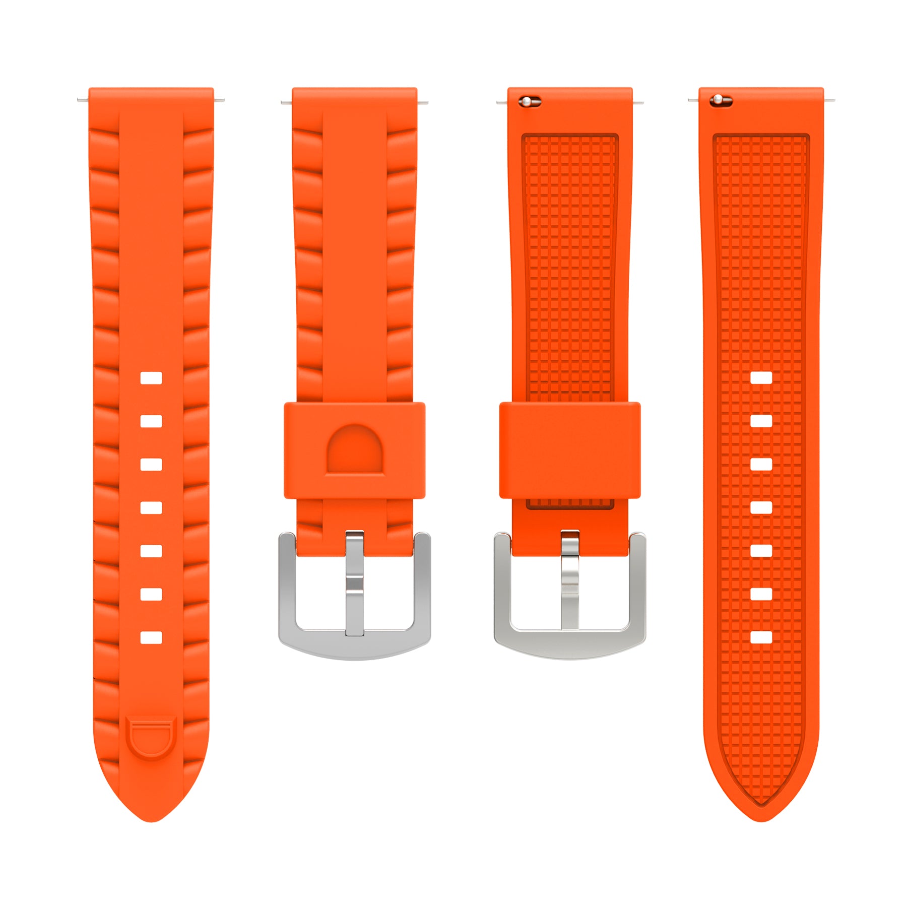 TicWatch Pro 5 Enduro Wave Silicone Strap (Orange)
