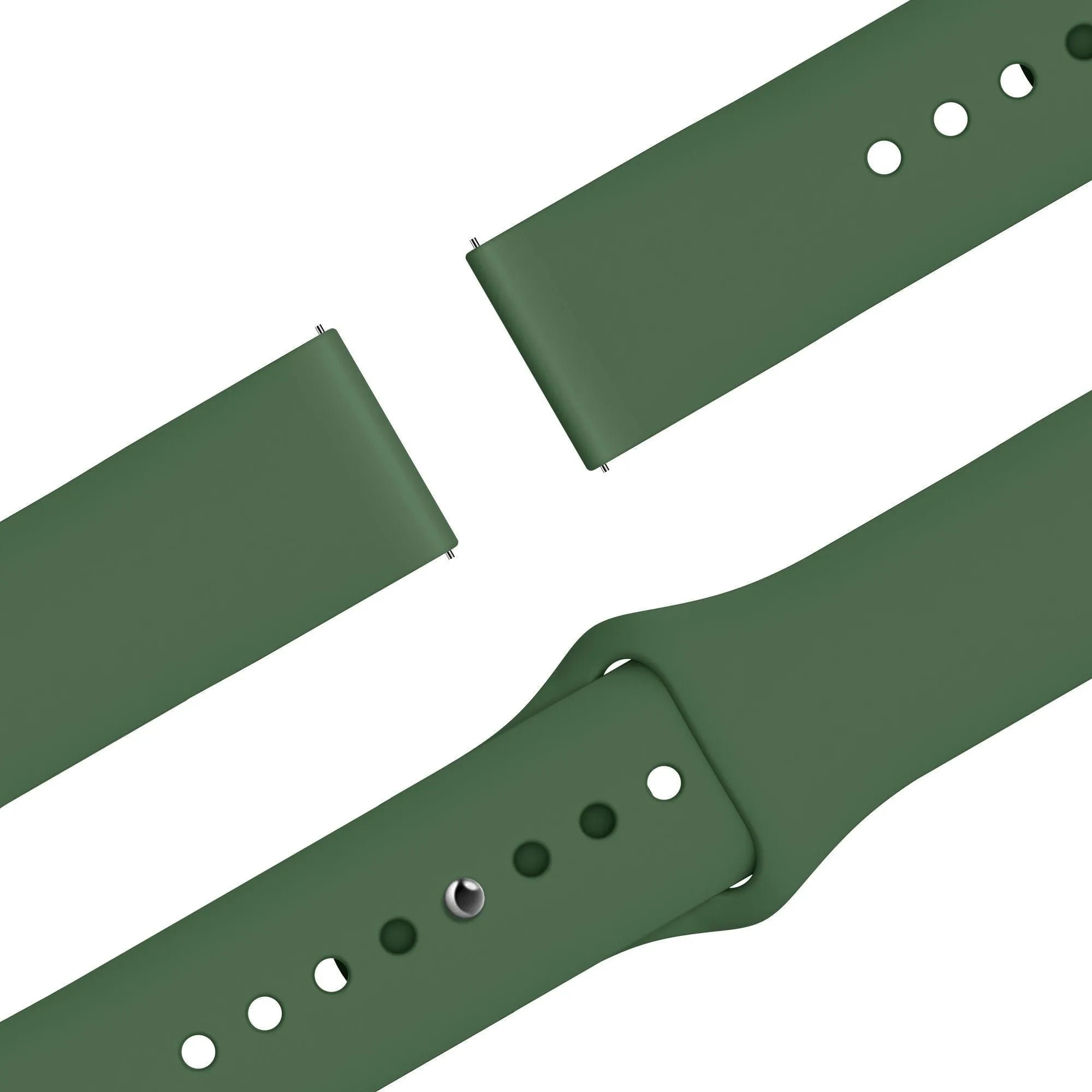 Bandz Pebble Round 2 - 20mm Sport Strap 'Easy Fit' (Green)
