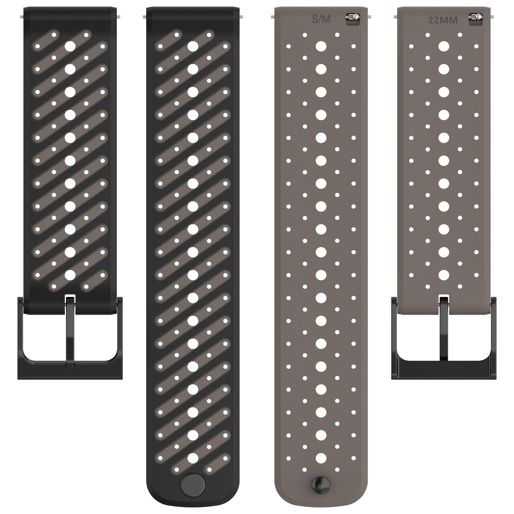 Xiaomi Watch S1 Striped Silicone Strap (Grey)