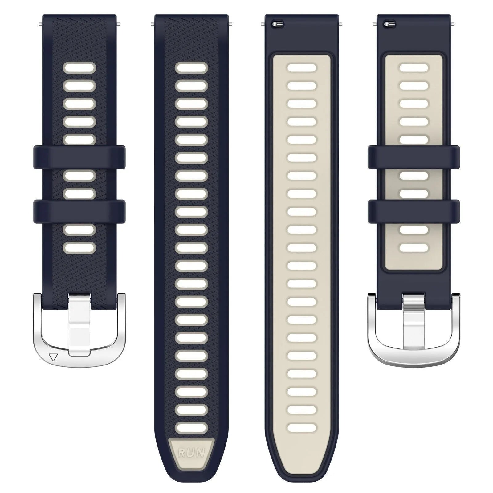 Coros Apex 42mm Sport Strap With Buckle (Dark Blue/Beige)