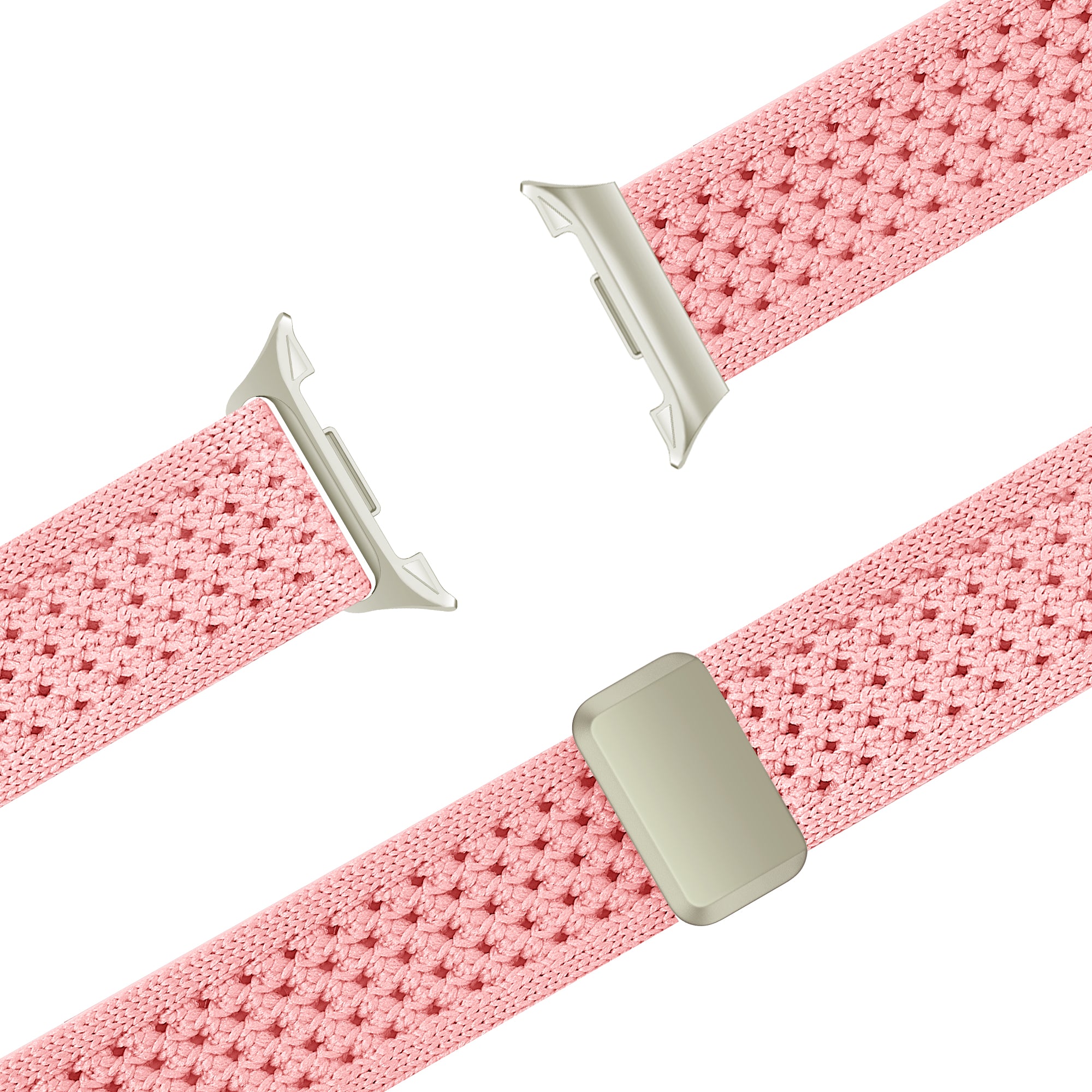 Bandz Samsung Galaxy Watch 8 - 44mm Vintage Nylon Strap (Pink)