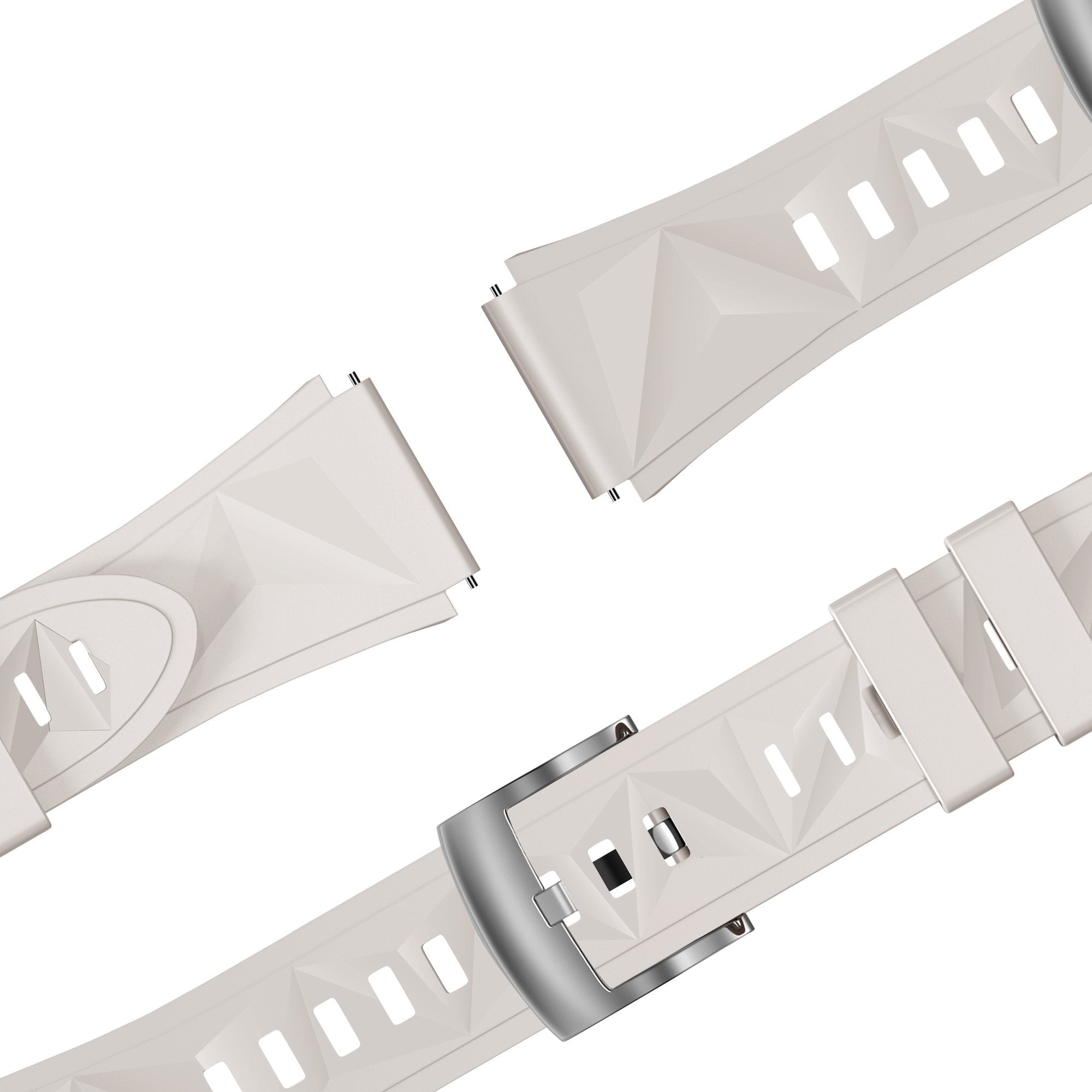 Bandz Huawei Watch GT 5 - 41mm Silicone Strap 'Easy Fit' (Starlight)