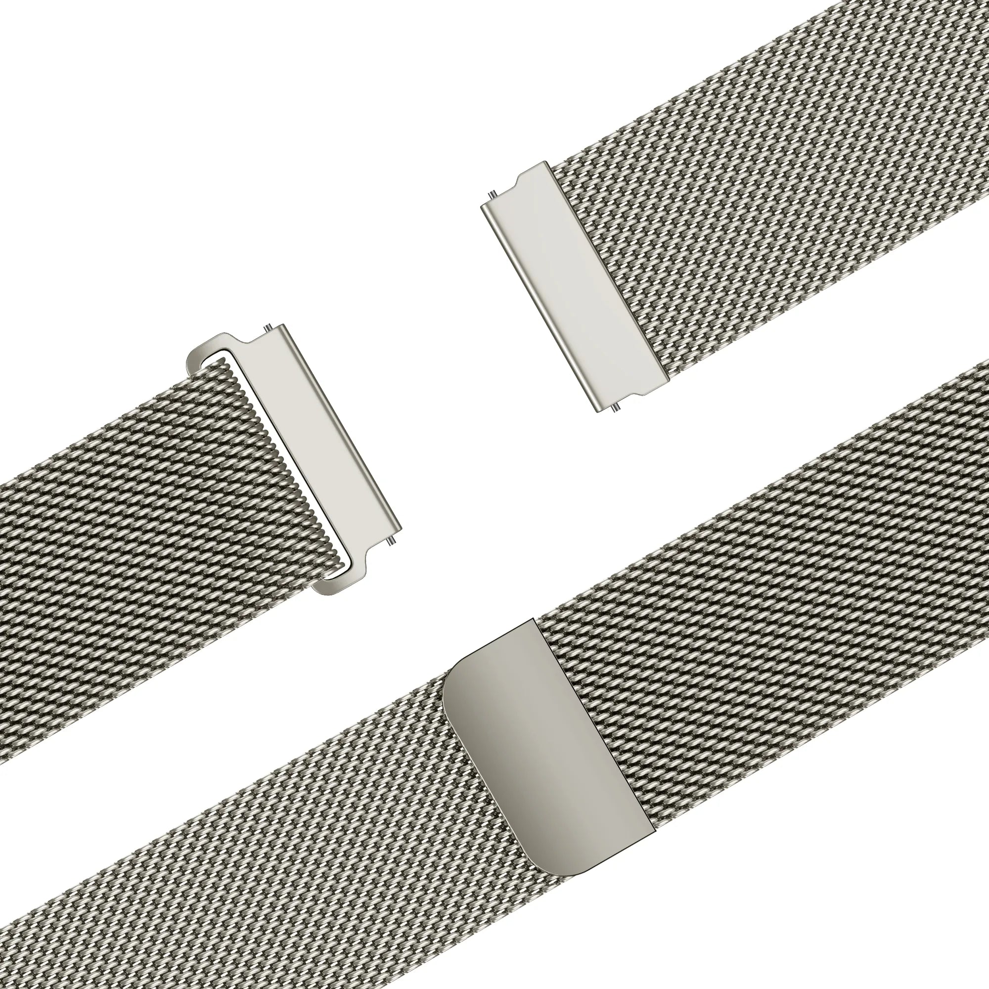 Bandz Huawei Watch GT 2 42mm Milanese Strap 'Easy fit' (Starlight)