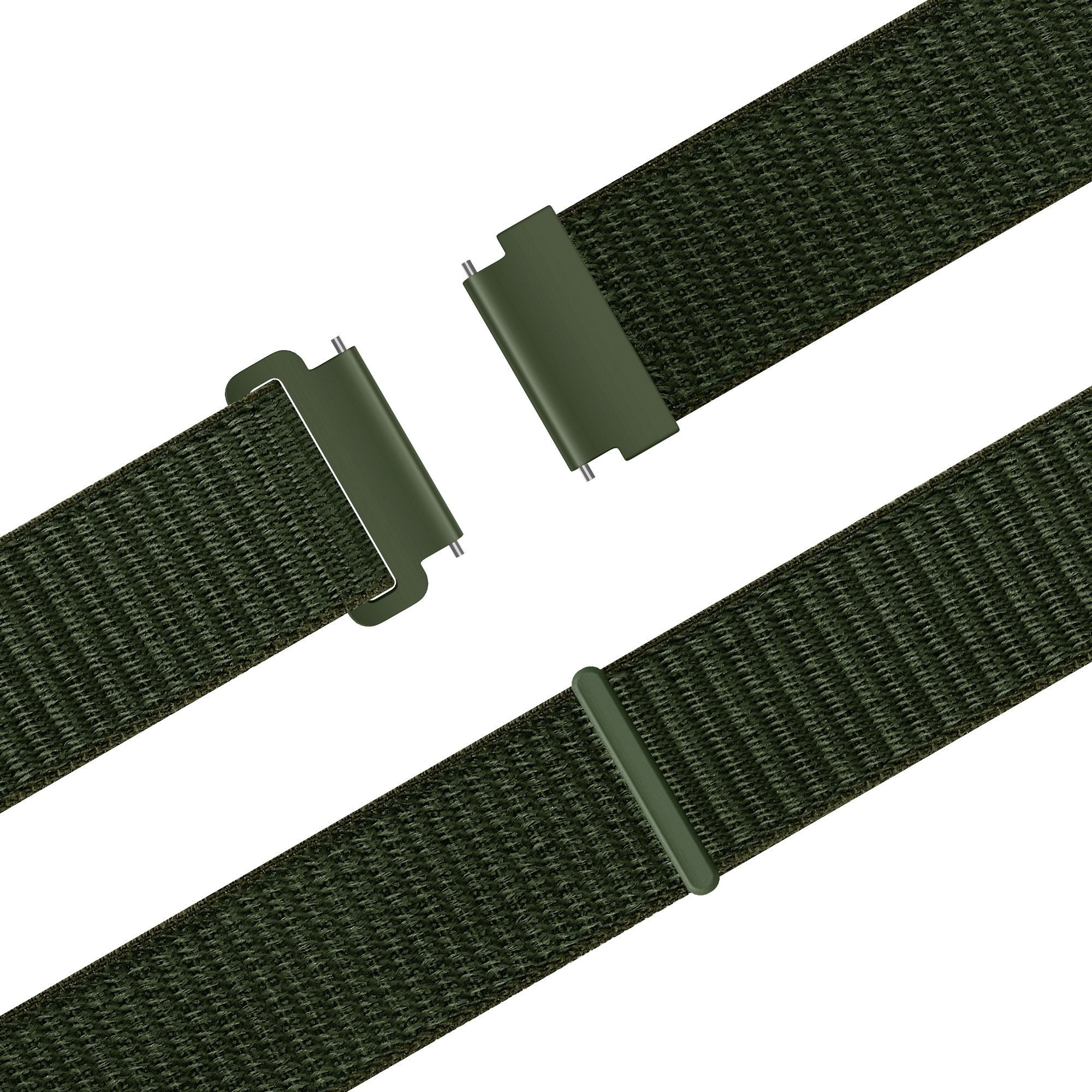 Bandz Samsung Galaxy Watch 4 Classic 46mm Nylon Strap 'Easy Fit' (Green)