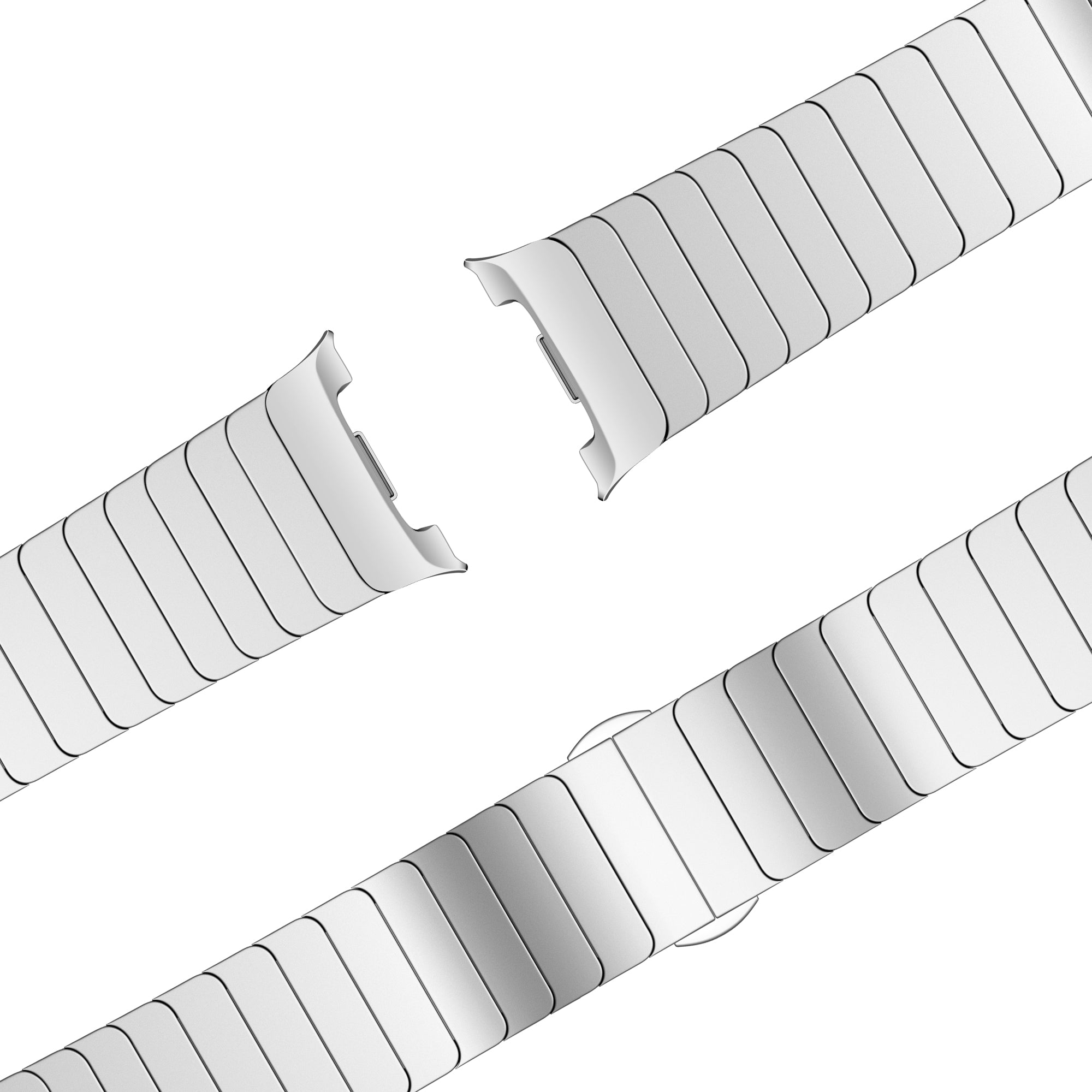 Bandz Samsung Galaxy Watch 9 - 40mm Steel Strap 'One Bead' (Silver)
