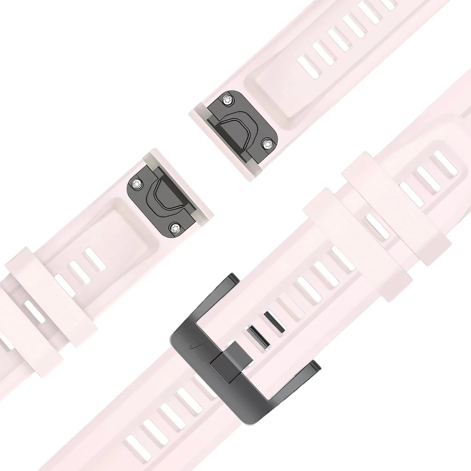 Bandz Garmin Instinct E - 40mm Silicone Strap 'Classic' (Light Pink)
