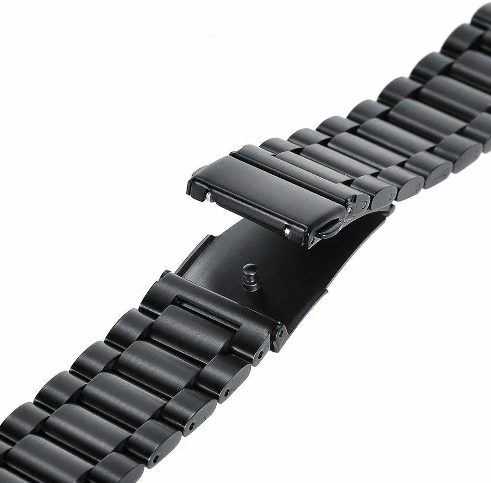 Steel Strap, black, laid flat, joined, 45° top view