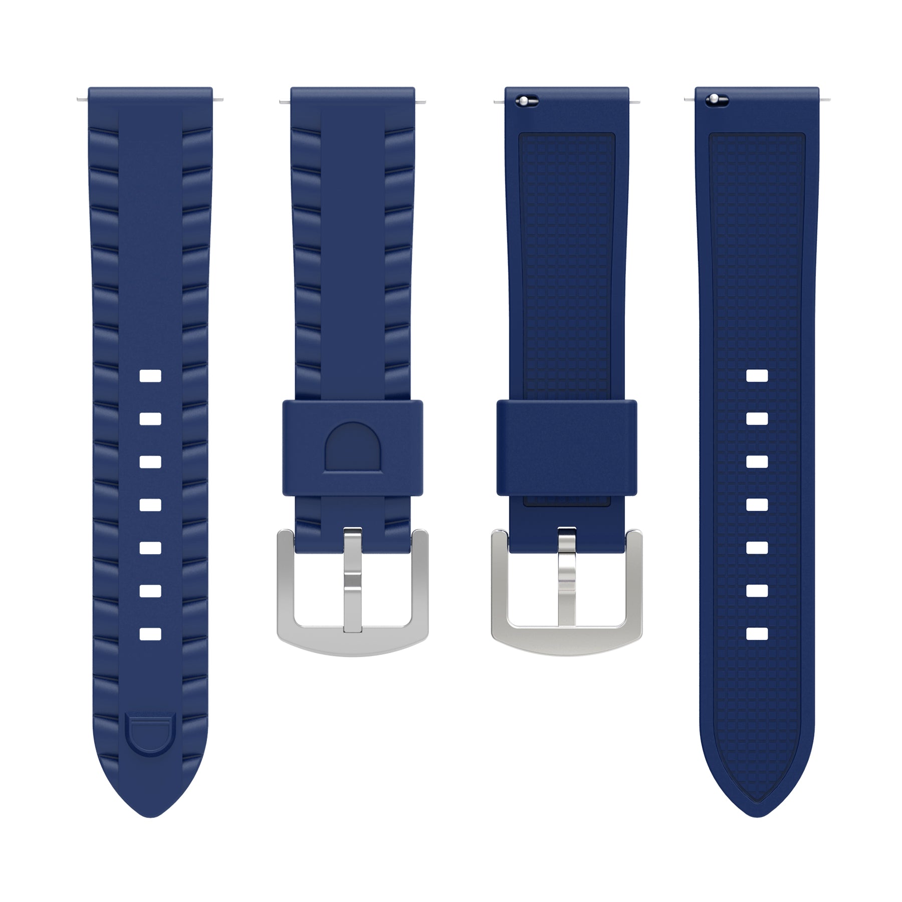 TicWatch Pro 5 Enduro Wave Silicone Strap (Dark Blue)