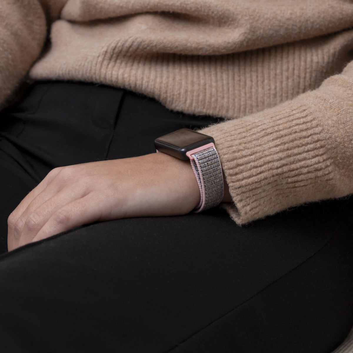 Nylon Strap, pink, lifestyle photo
