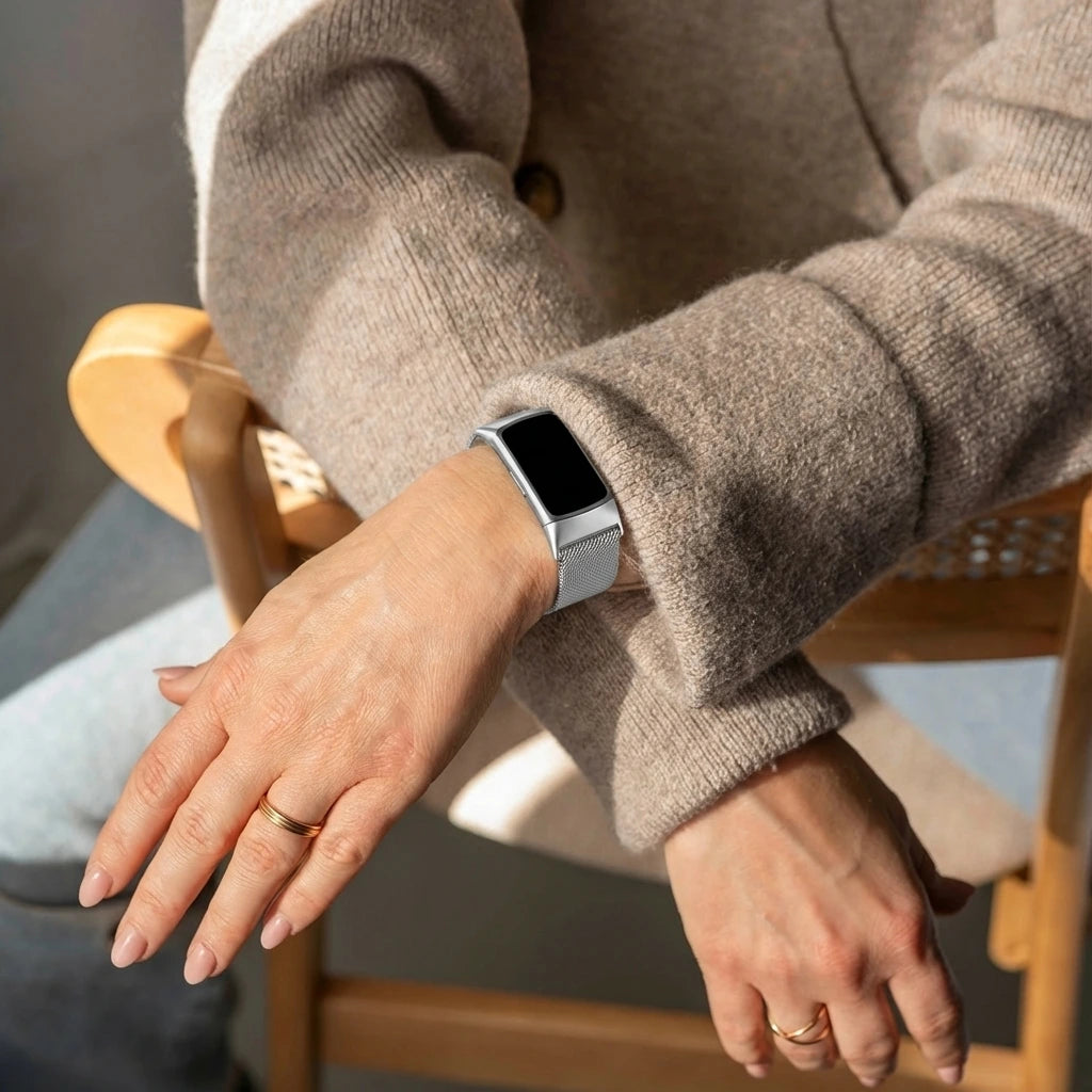 Fitbit Charge 6 Milanese Strap (Silver)