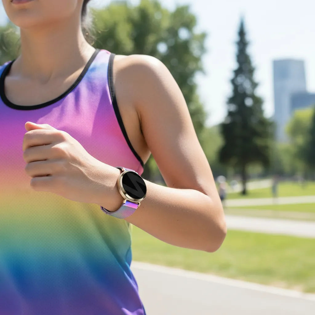 Bandz Garmin Lily 2 Milanese Loop Strap (Pearlescent)