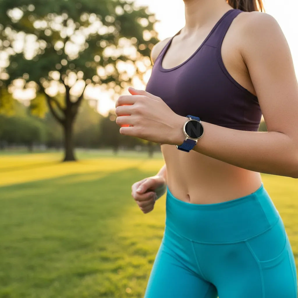 Woven Nylon Strap, blue, lifestyle photo