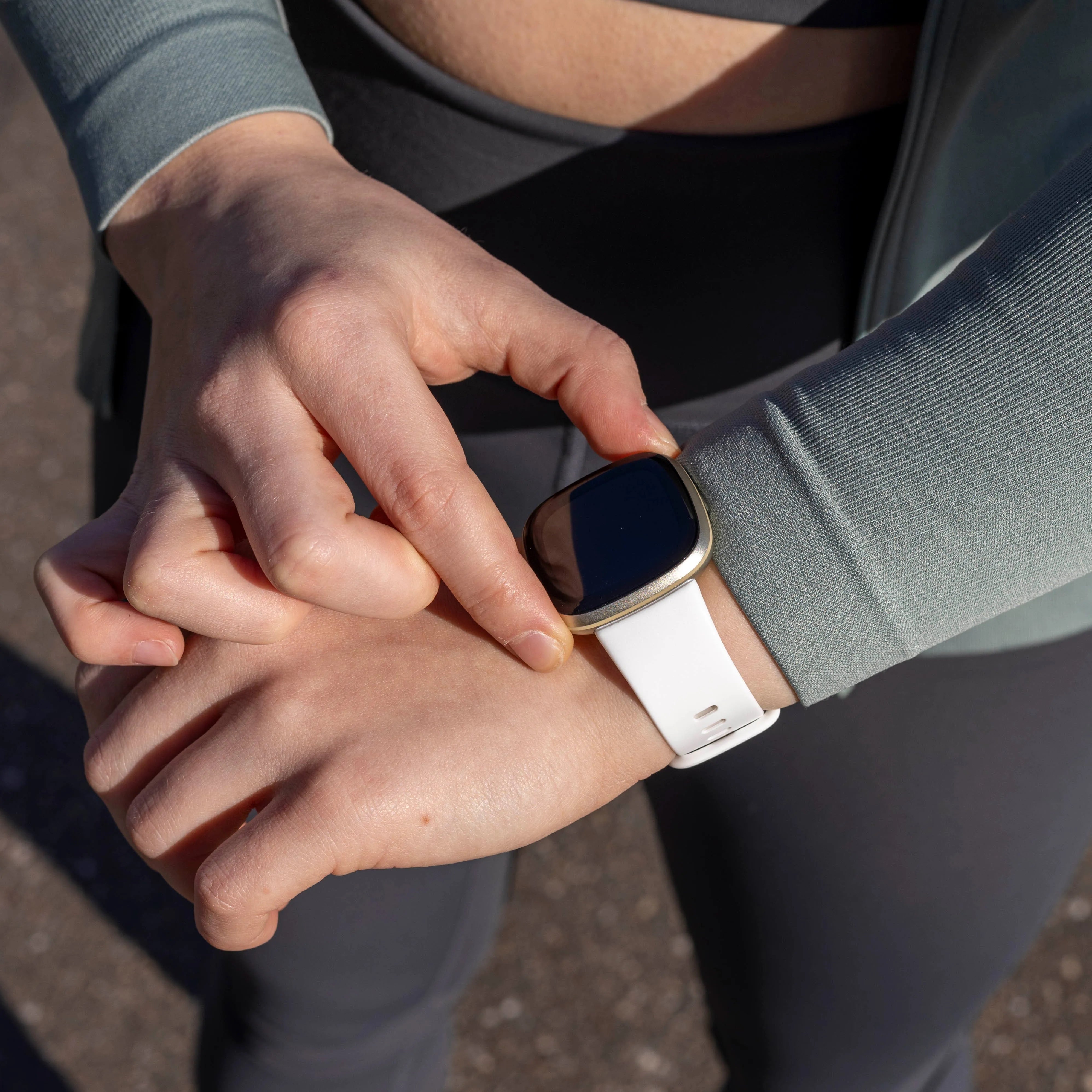 Fitbit Sense Silicone Strap Classic (White)