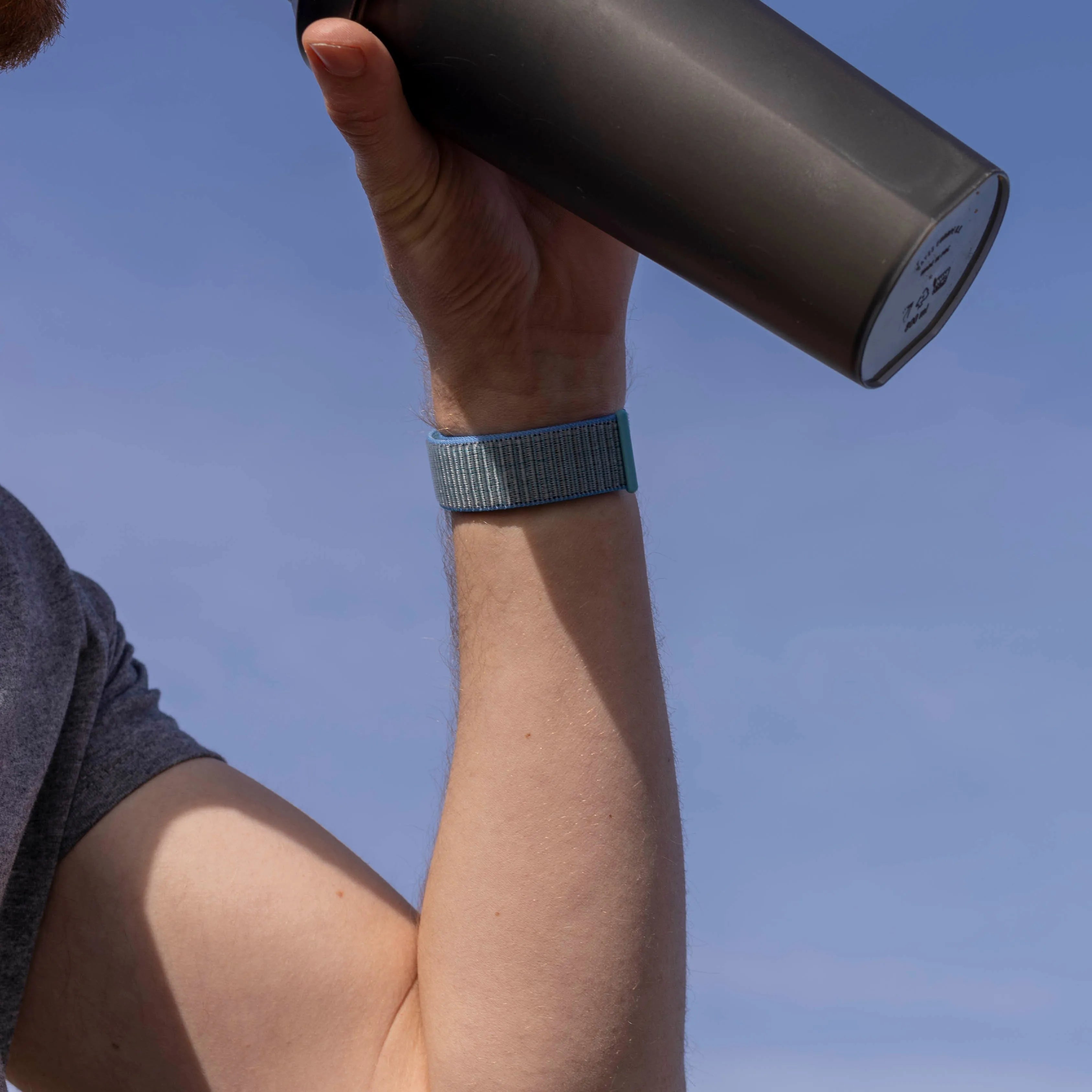 Fitbit Versa 3 Nylon Strap (Light Blue)