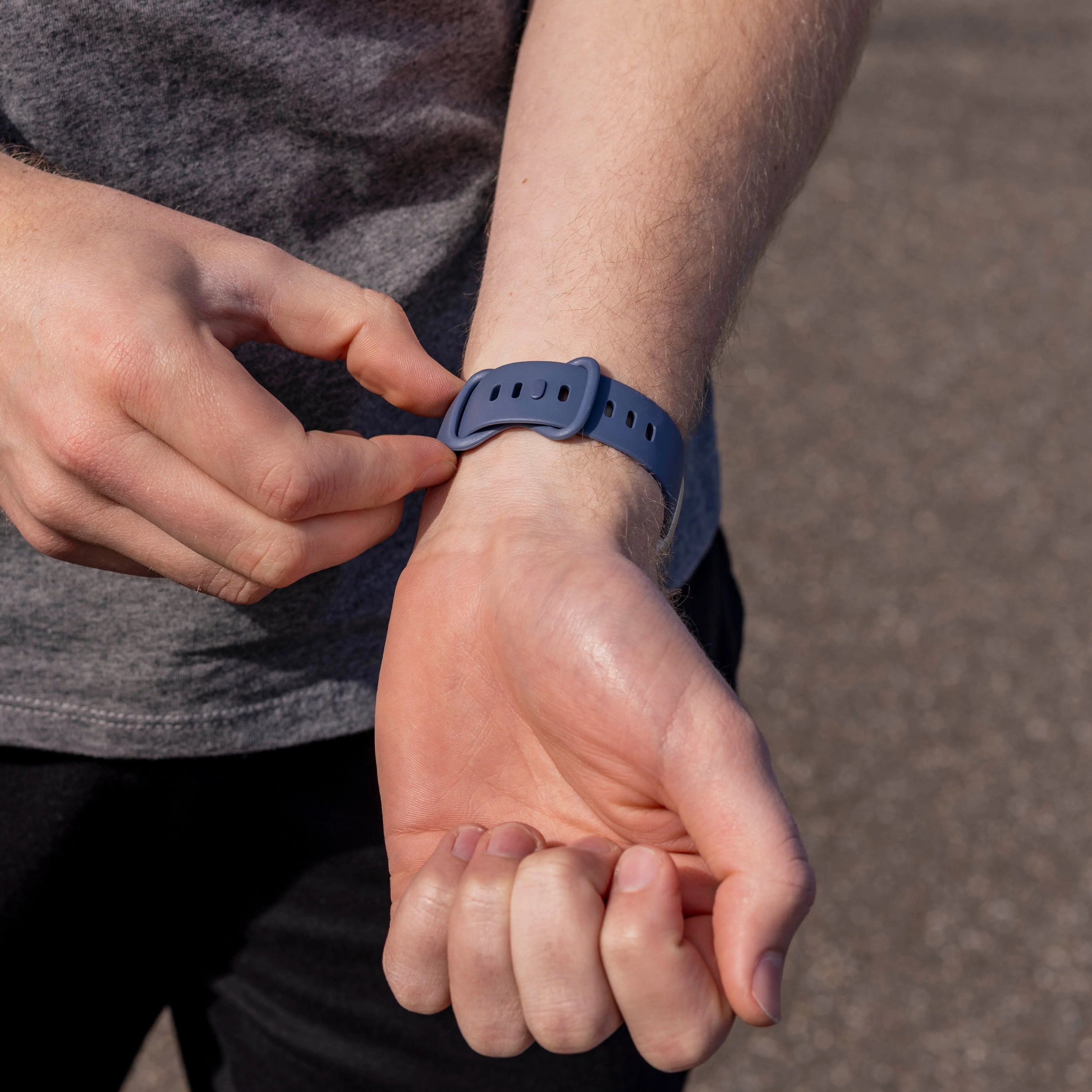 Fitbit Sense 2 Silicone Strap Classic (Grey-Blue)