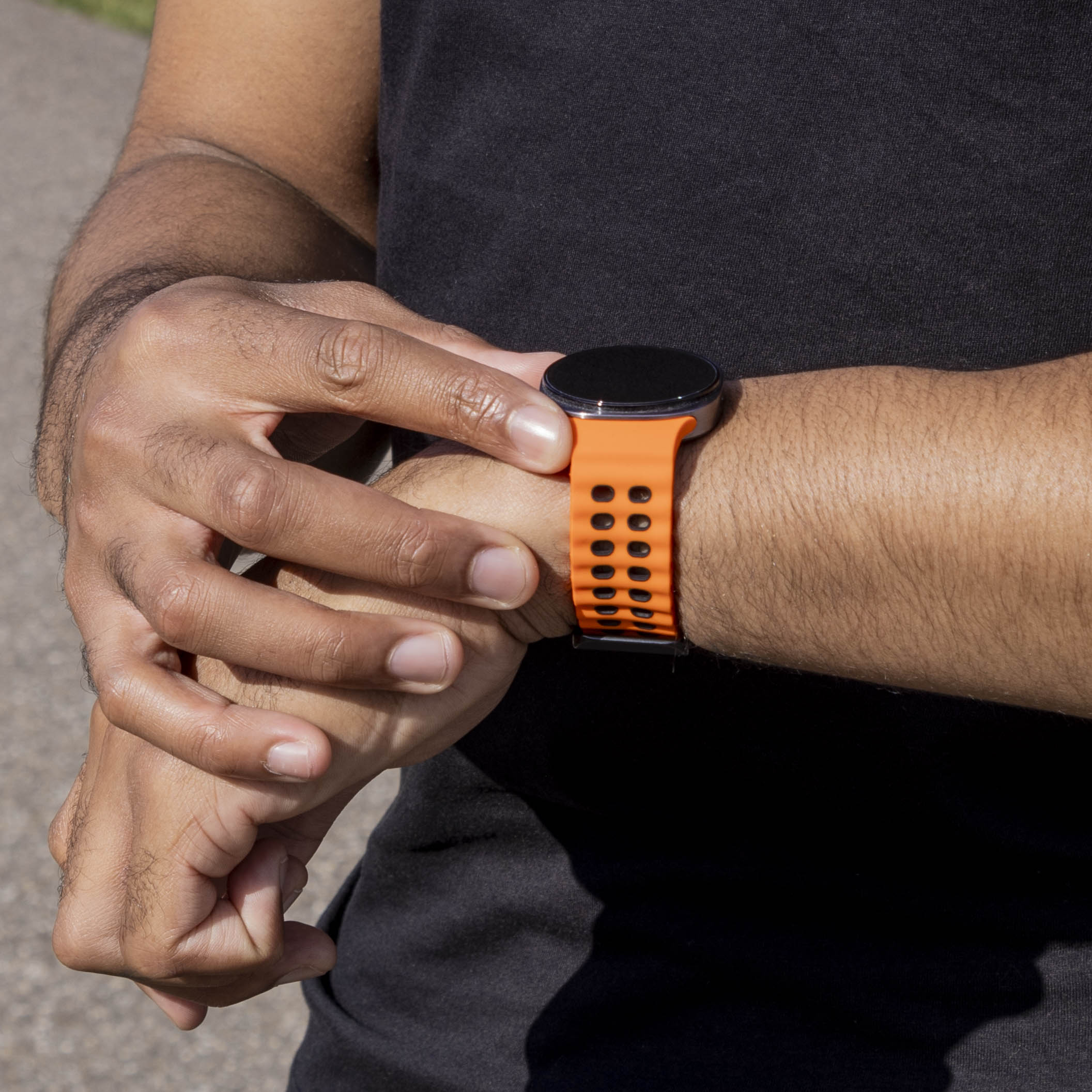 Samsung Galaxy Watch 9 - 40mm Ocean Strap (Orange/Black)