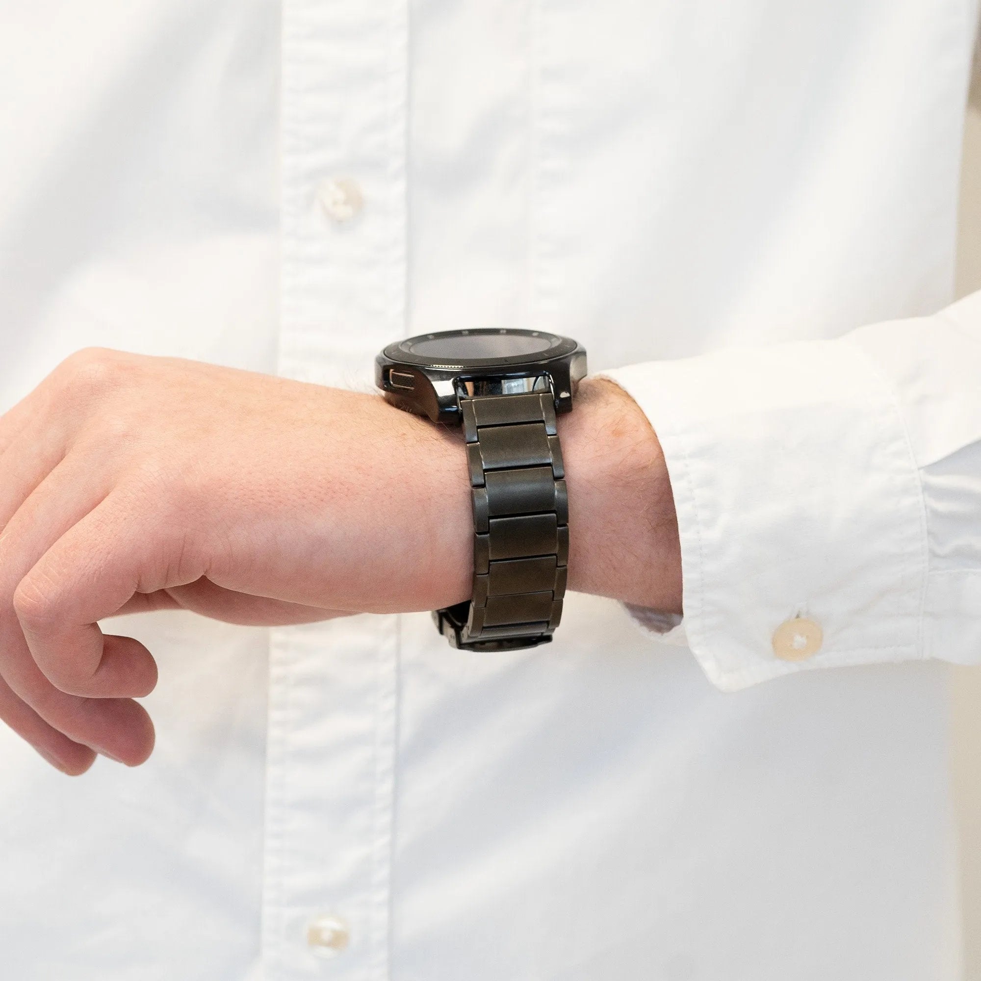 Bandz Oppo Watch X2 Titanium Link Strap (Graphite)