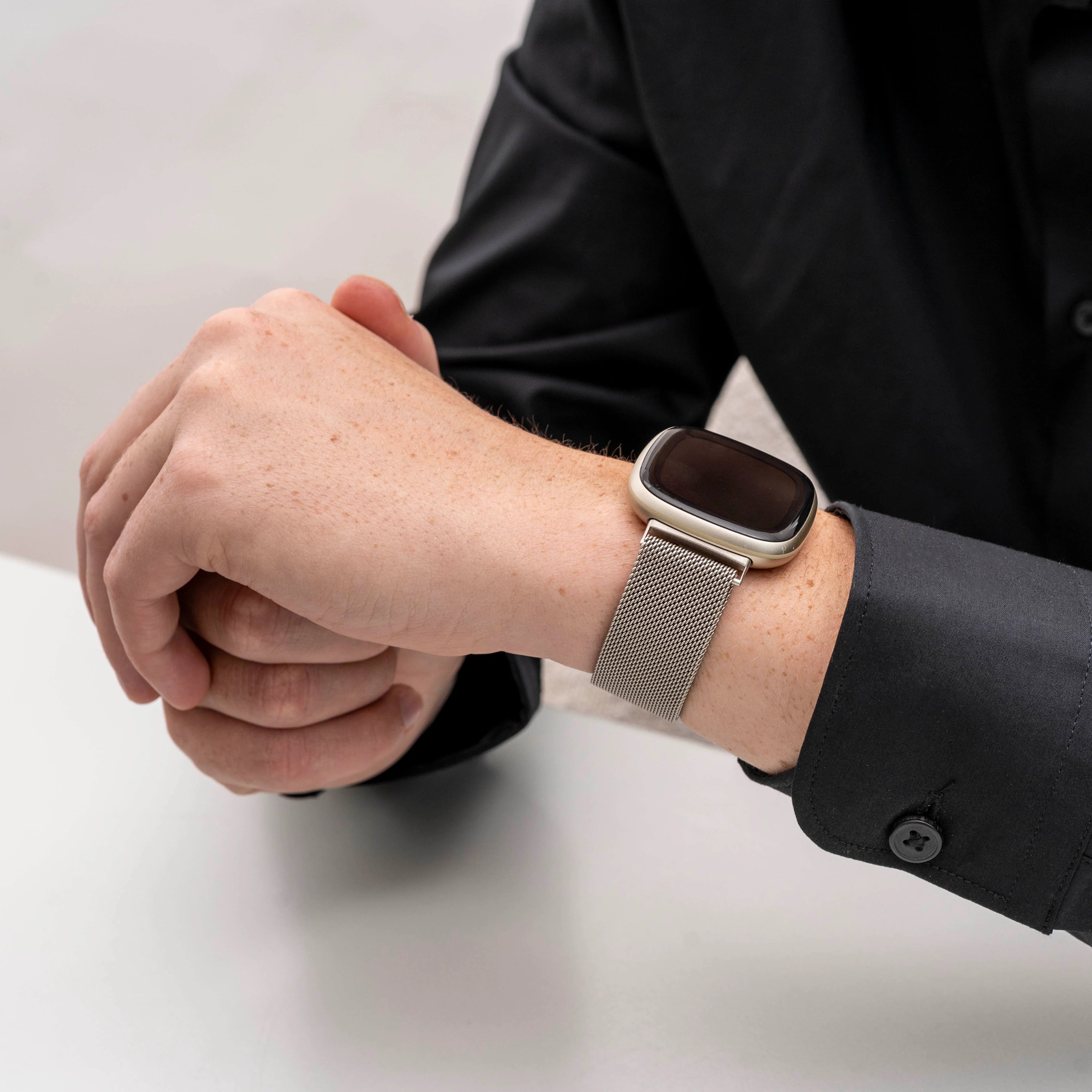 Fitbit Sense 2 Milanese Strap (Starlight)