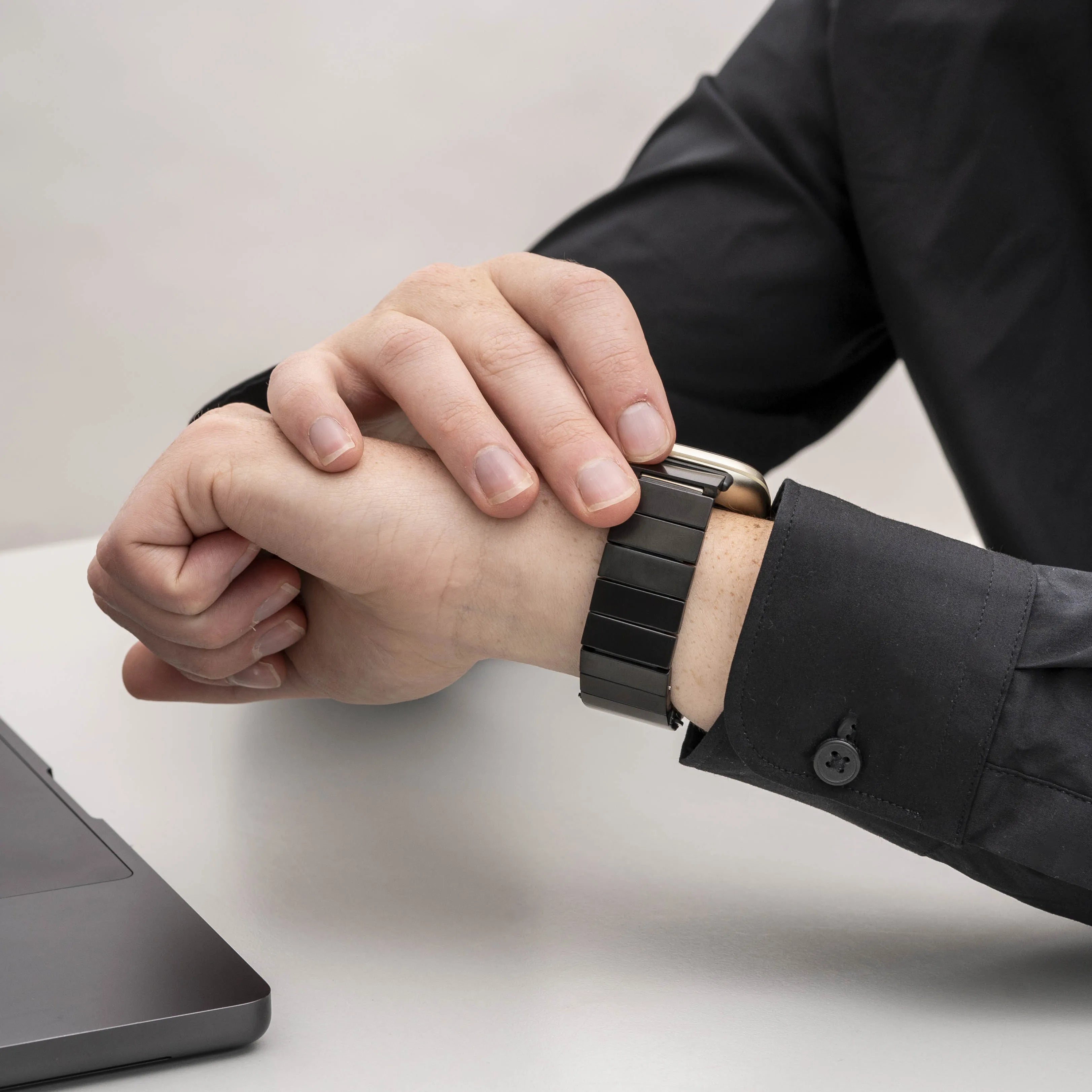 Fitbit Sense Metal Strap (Black)
