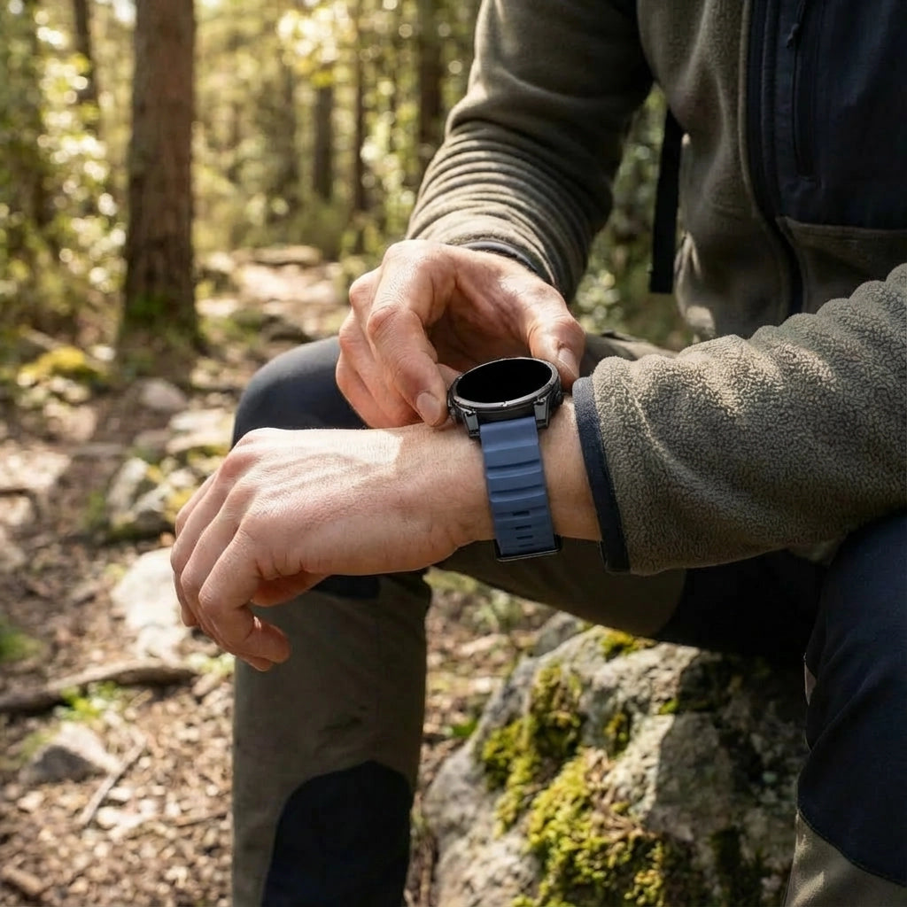 Garmin Instinct E - 45mm Trail Silicone Strap (Dark Blue)