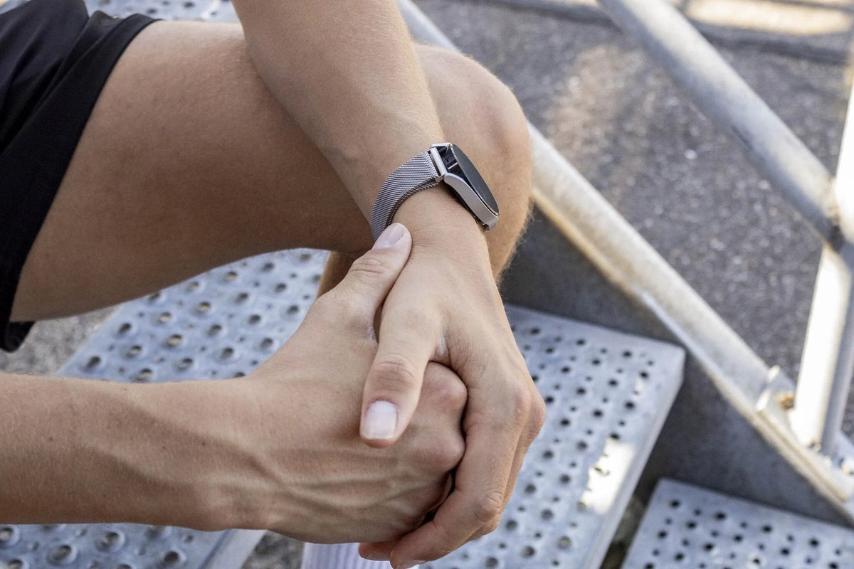 Milanese Strap, silver, lifestyle photo
