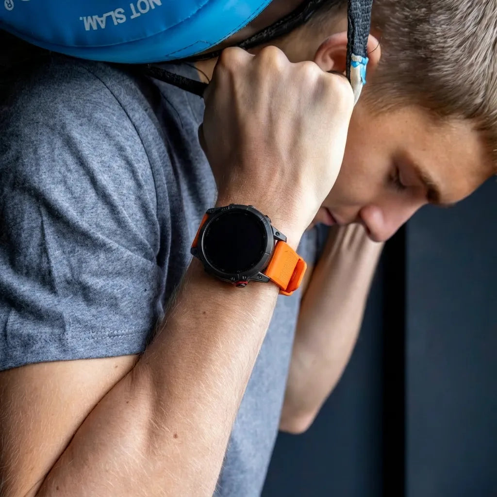 Garmin Fenix E Silicone Strap (Orange)