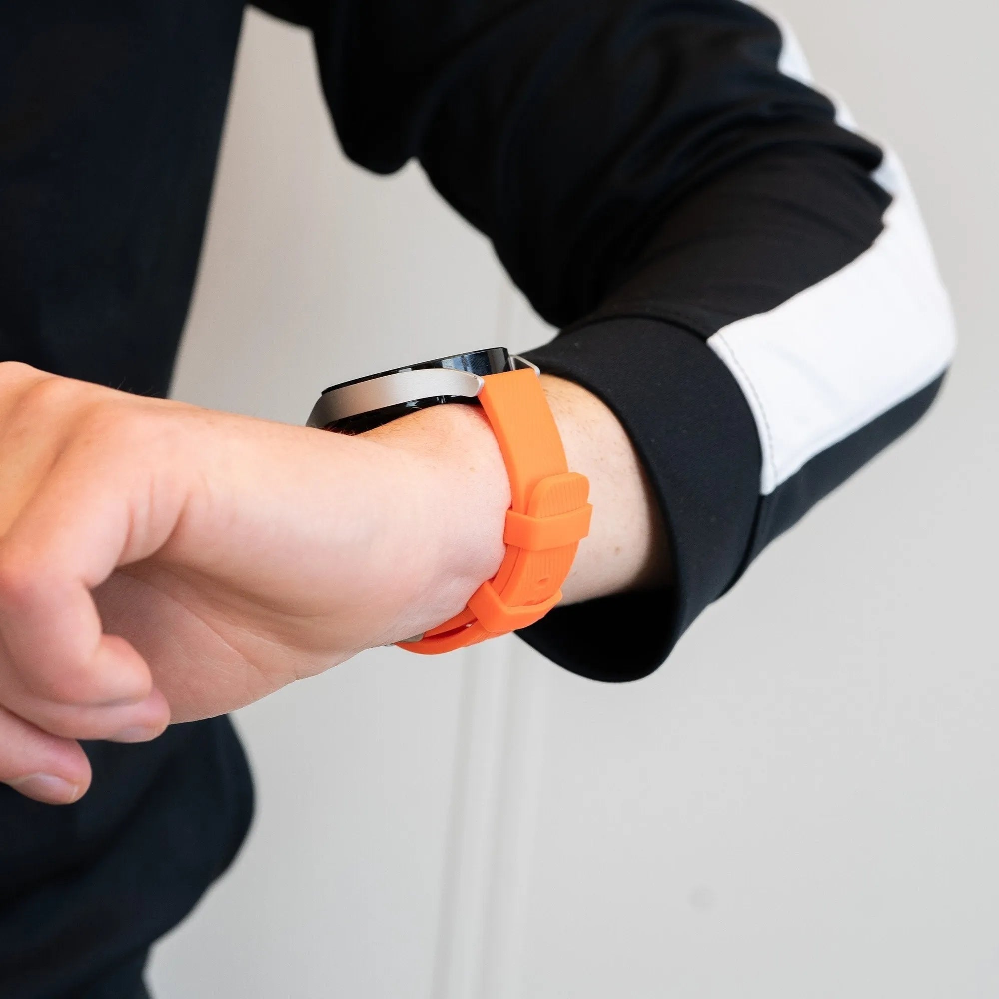 Bandz Oppo Watch X2 Silicone Strap 'Deluxe' (Orange)