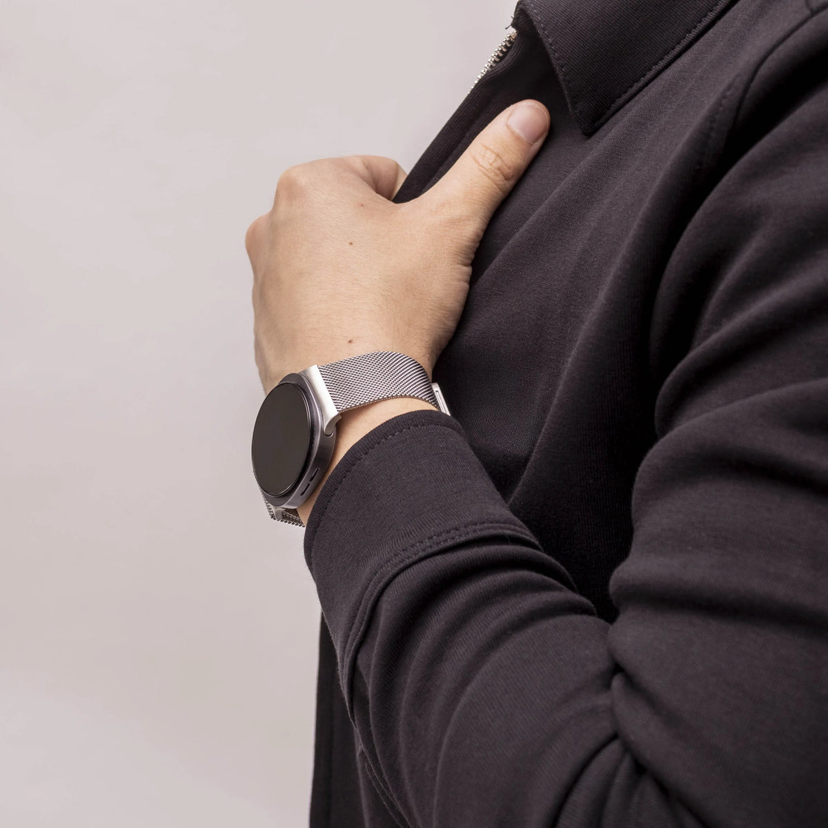 Milanese Strap, silver, lifestyle photo