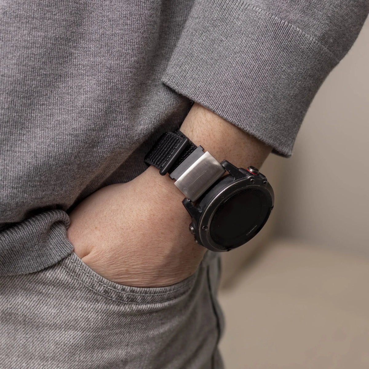 Nylon Strap, black, lifestyle photo