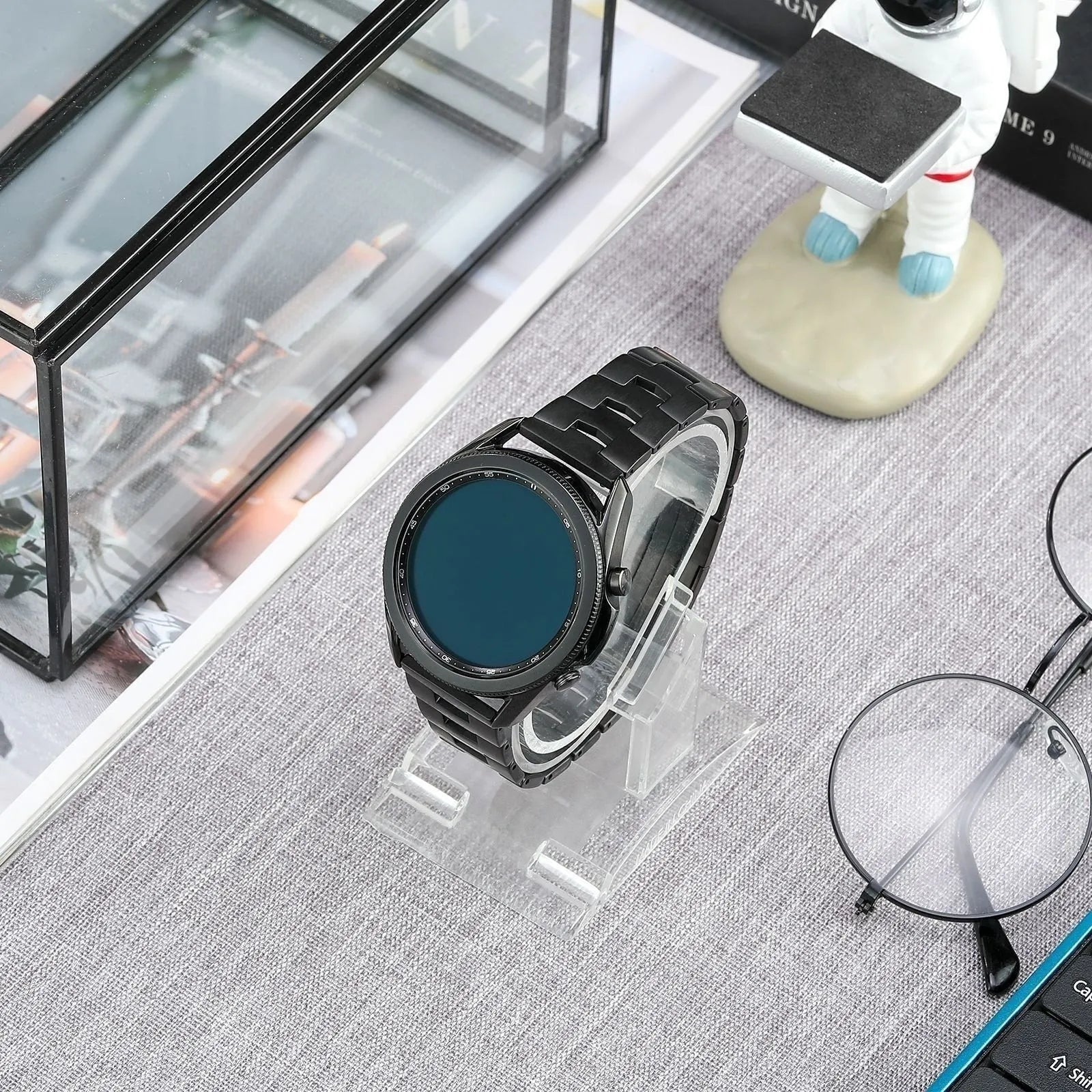 Oppo Watch X2 Titanium Grain Strap (Flat Closure) (Black)