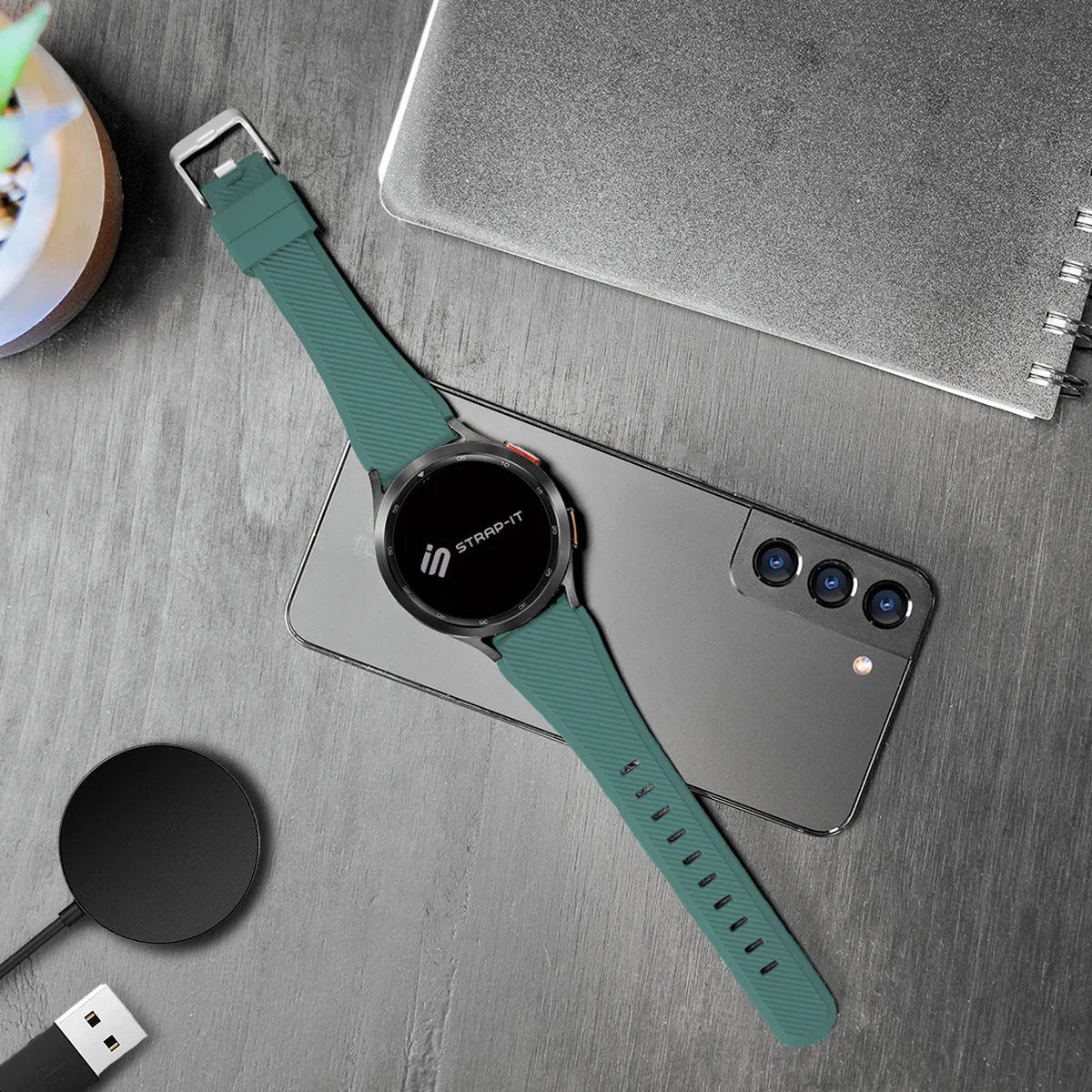 Gard Pro Health Smartwatch 2 Twill Silicone Strap (Viridian)