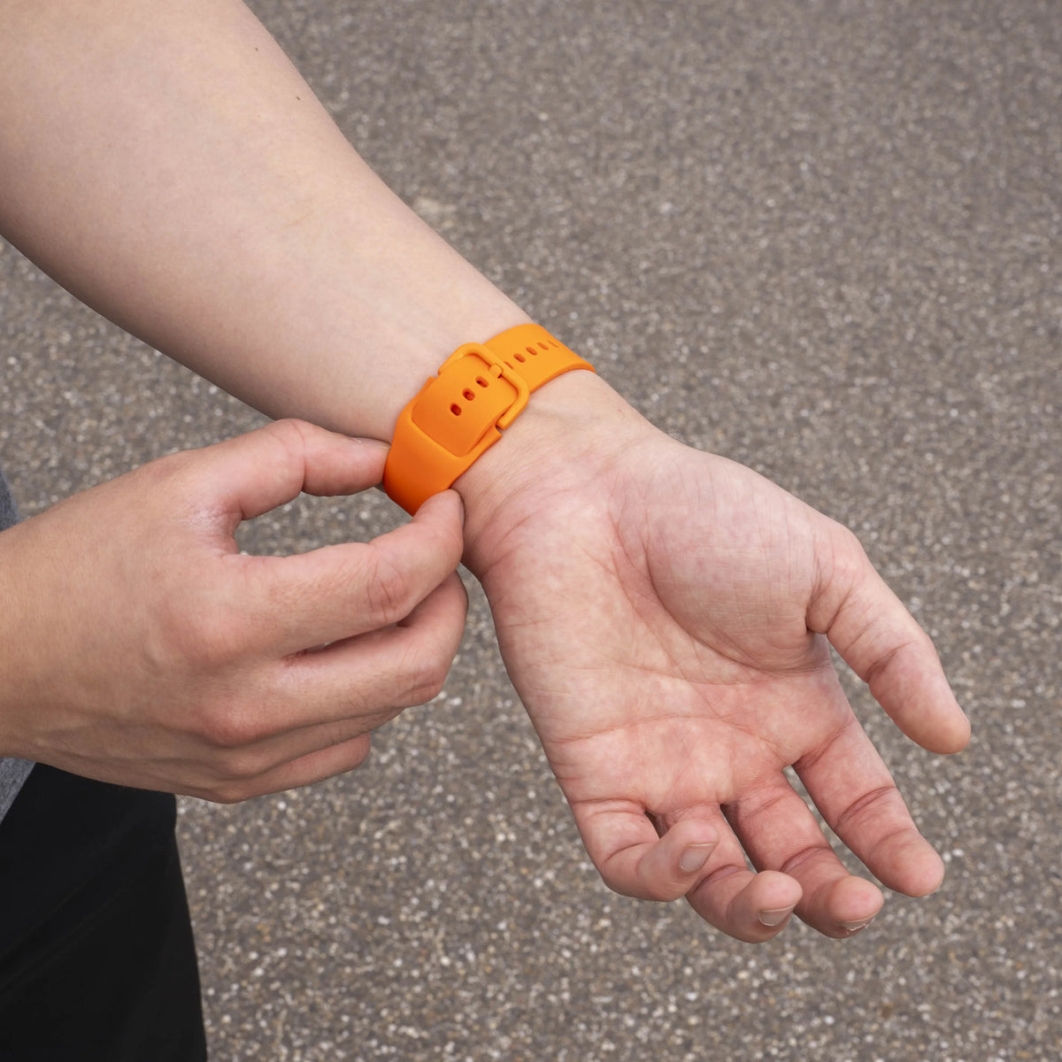 Silicone Strap, orange, lifestyle photo