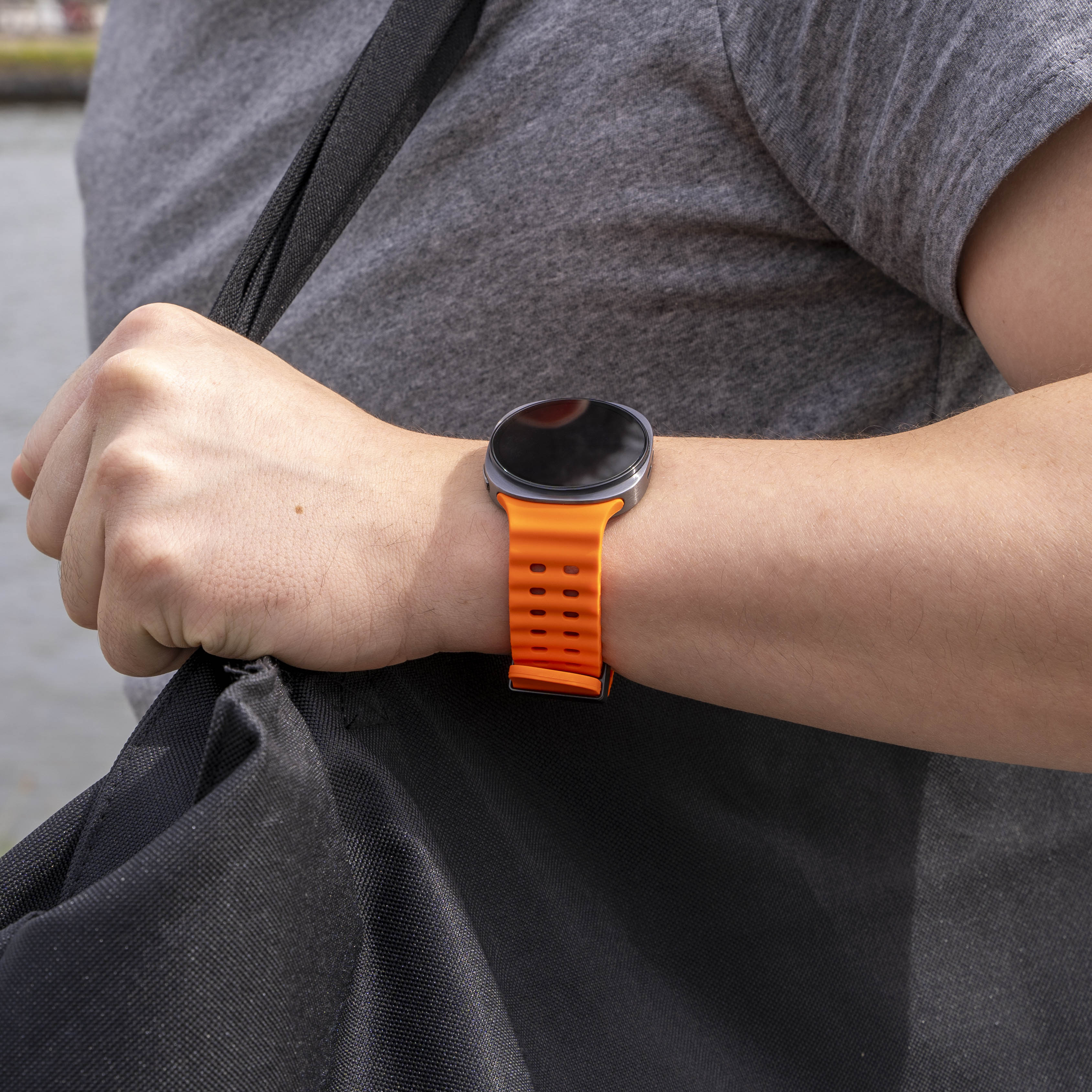 Samsung Galaxy Watch 8 - 44mm Ocean Strap (Orange)