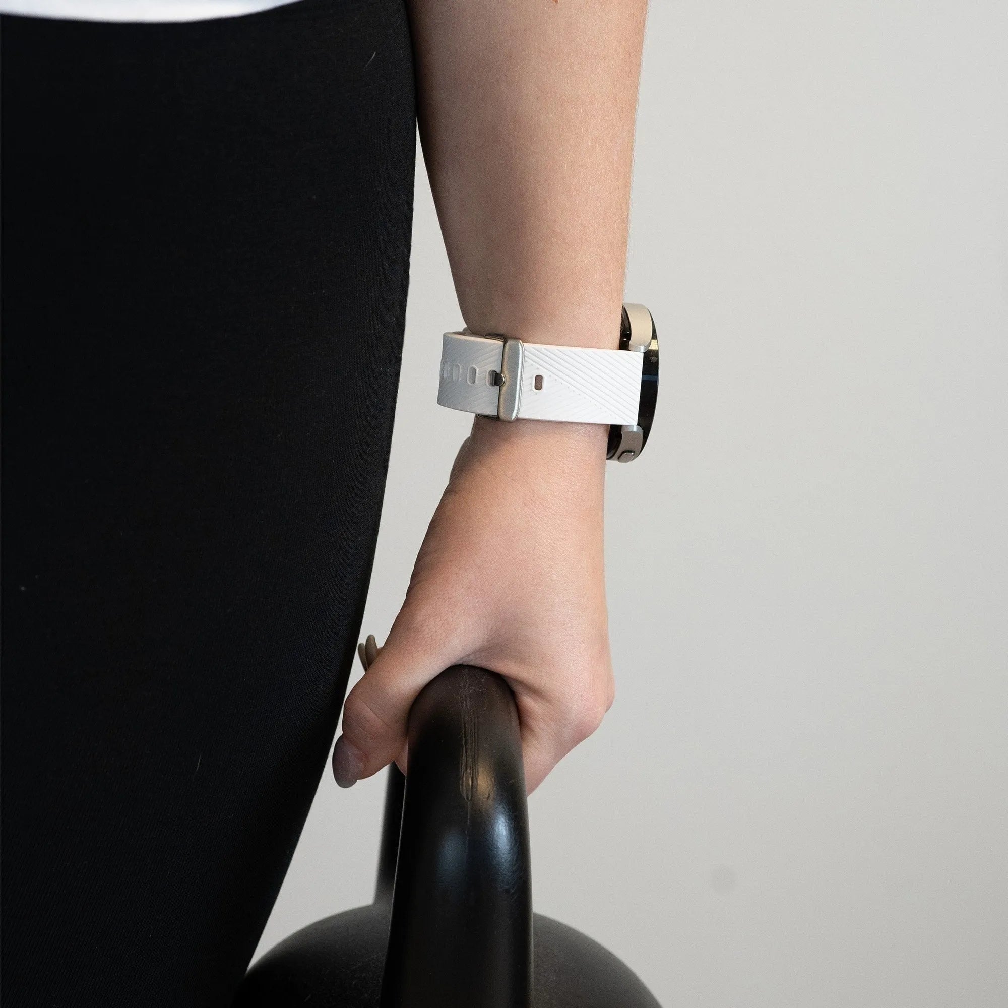 Bandz Oppo Watch X2 Silicone Strap 'Deluxe' (White)