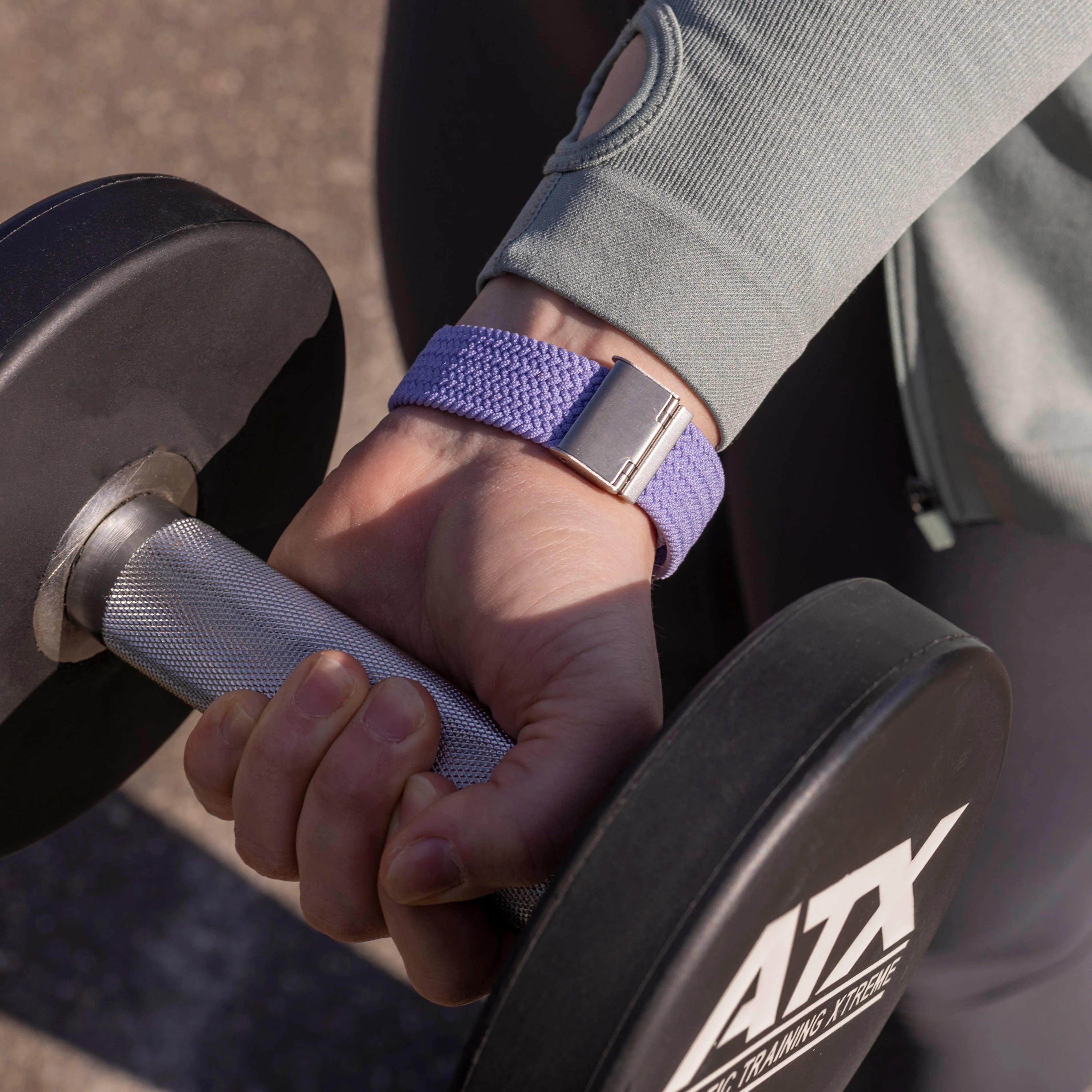 Fitbit Versa 3 Adjustable Braided Strap (Lila)