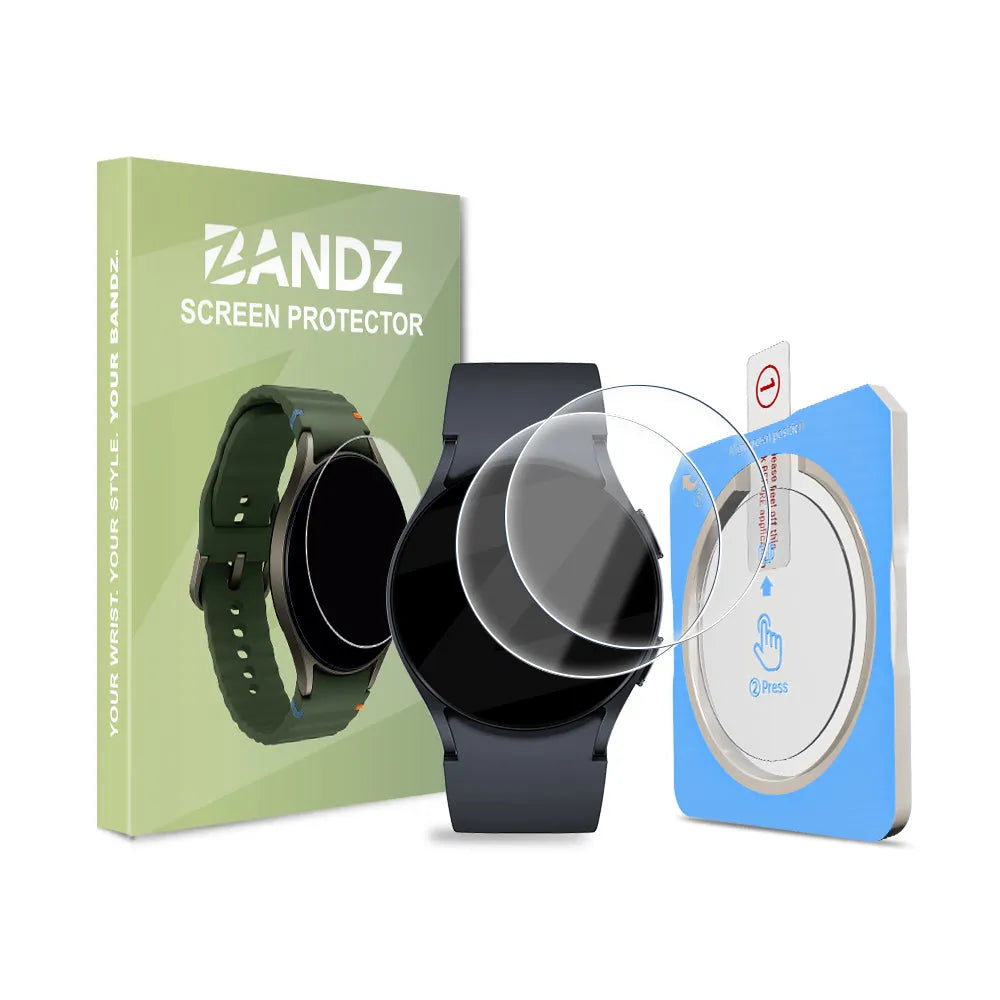 Bandz Samsung Galaxy Watch 6 - 40mm Glass Screenprotector with One-Click Tool