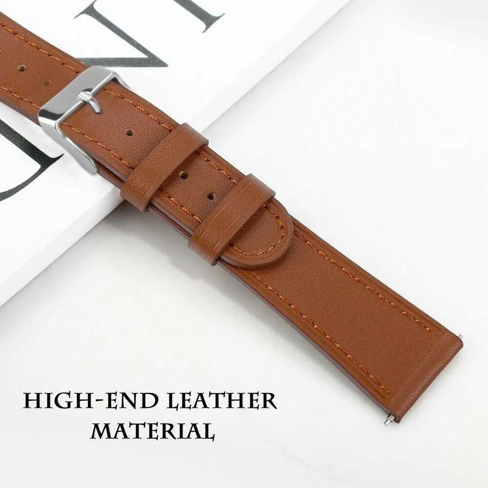 Modern Leather Strap, brown, infographic (USP banner)