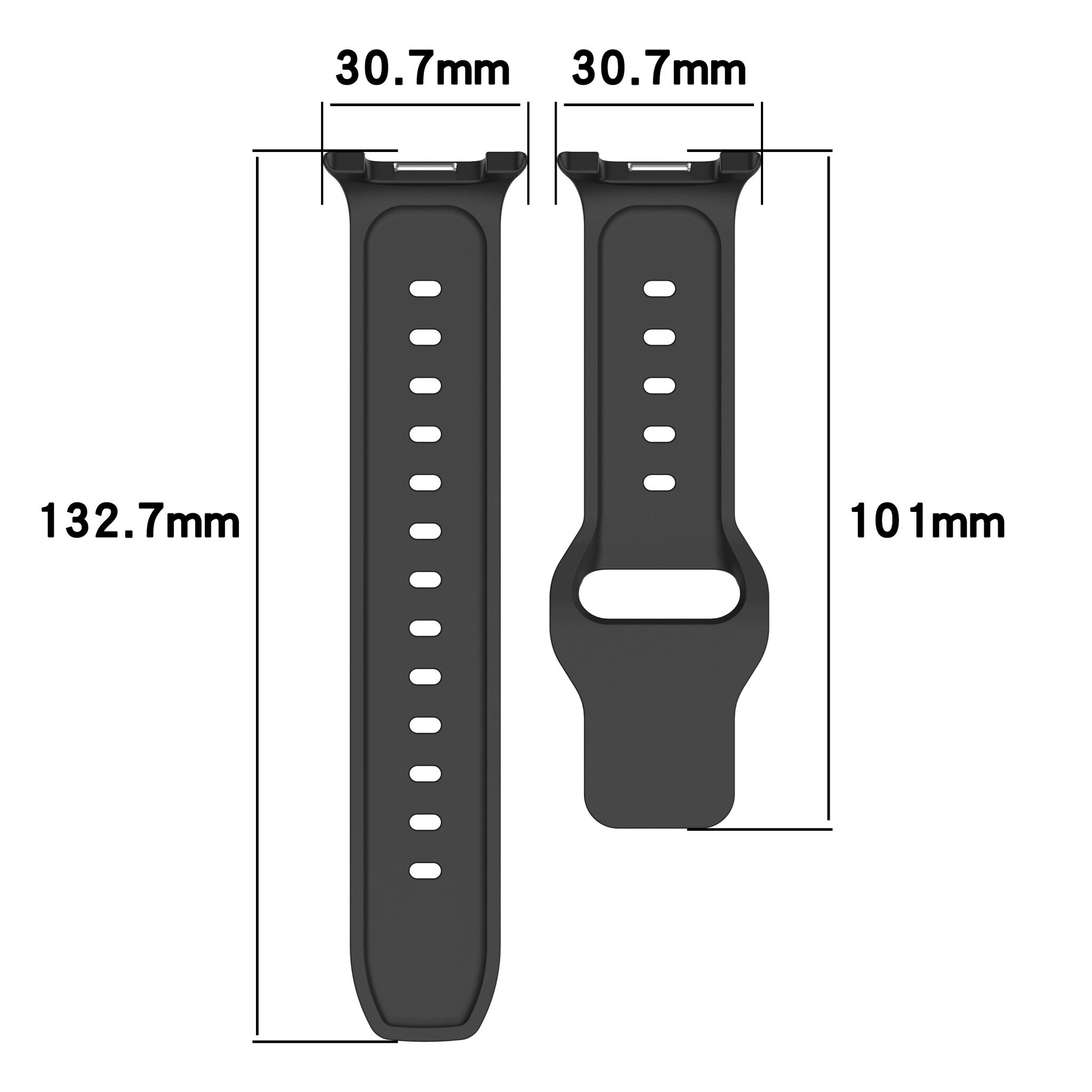 Samsung Galaxy Watch 8 - 44mm Outdoor Silicone Strap (Dark Green)