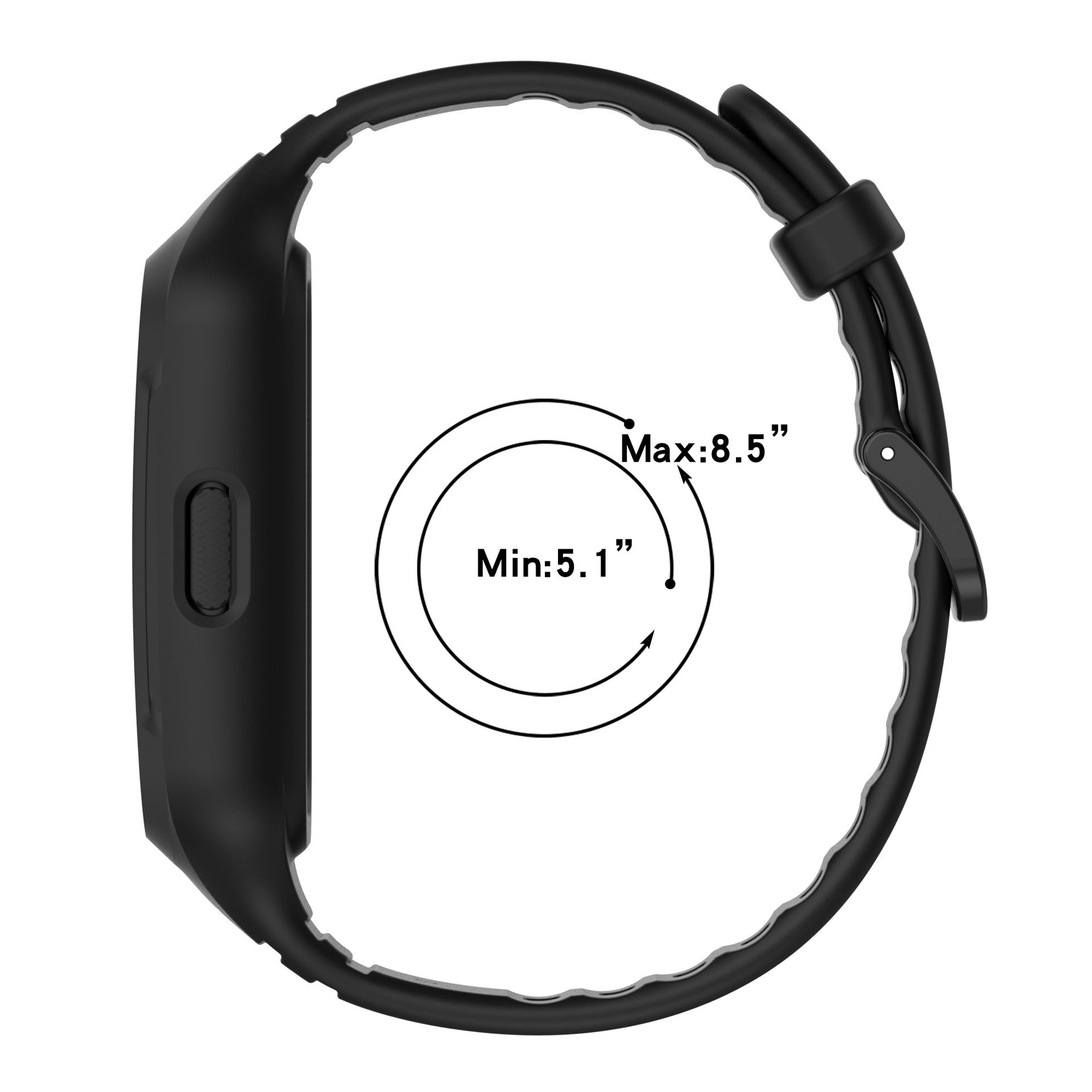 Huawei Band 10 TPU Stap with Frame (Black)
