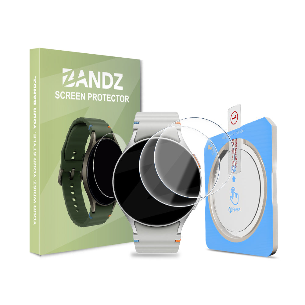 Bandz Samsung Galaxy Watch 7 - 40mm Glass Screenprotector with One-Click Tool