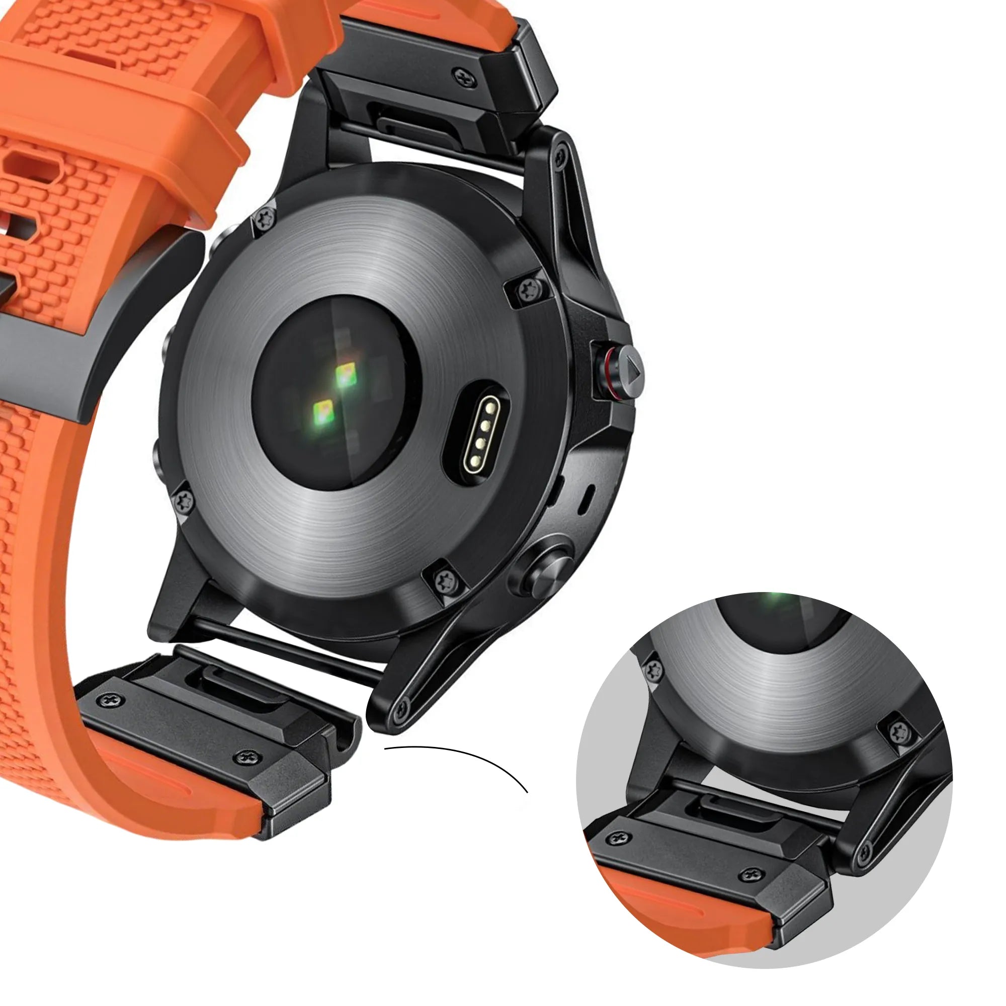 Bandz Garmin Approach S70 - 47mm Silicone Strap 'Explorer' (Orange)