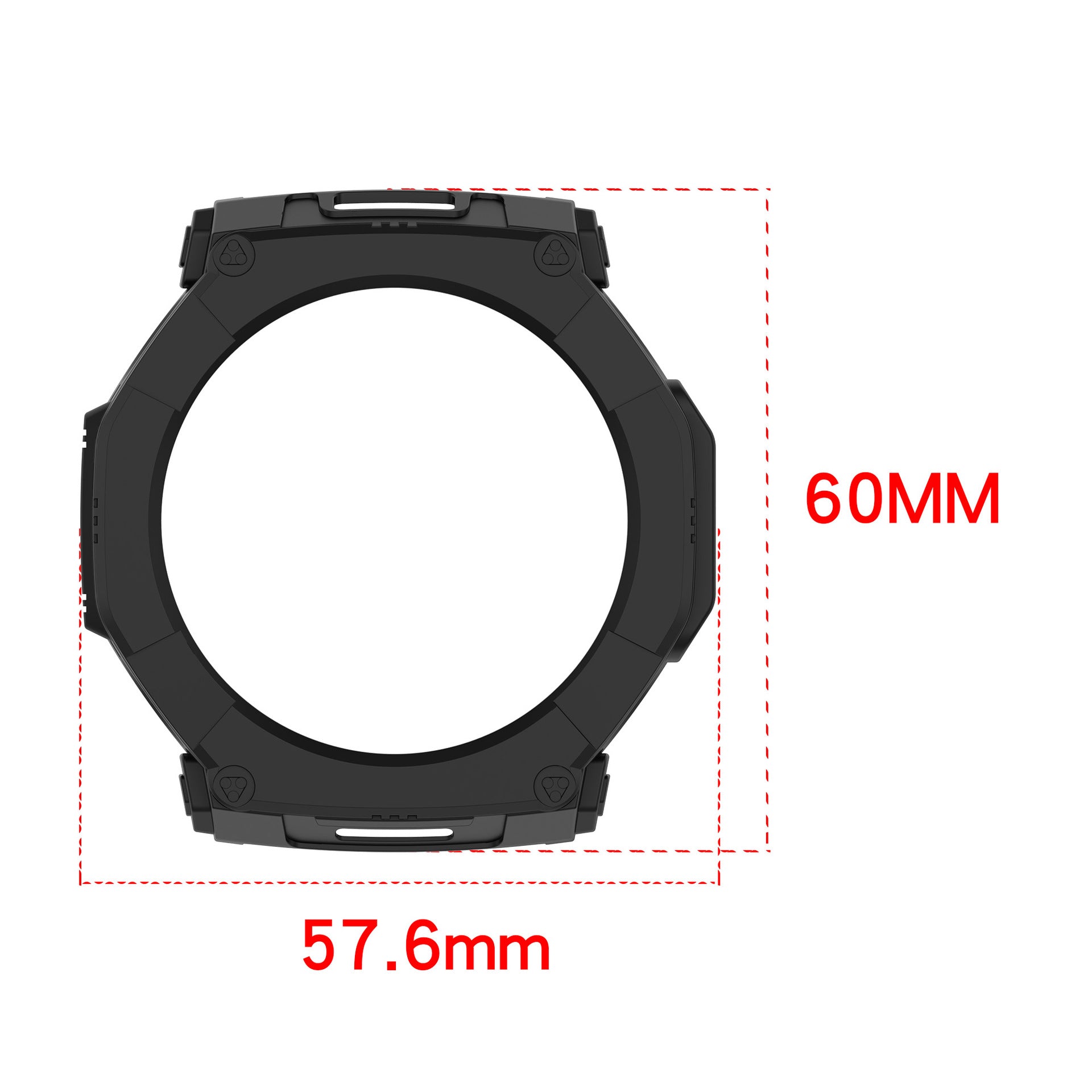 Amazfit T-Rex Ultra 2 Rugged TPU Case (Black)