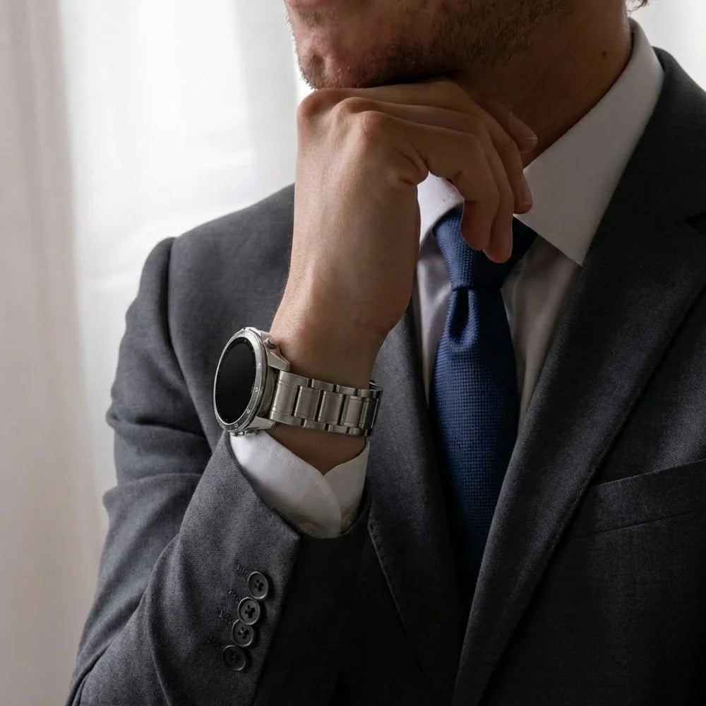 Garmin Instinct 3 - 45mm Premium Titanium Strap (Titanium)